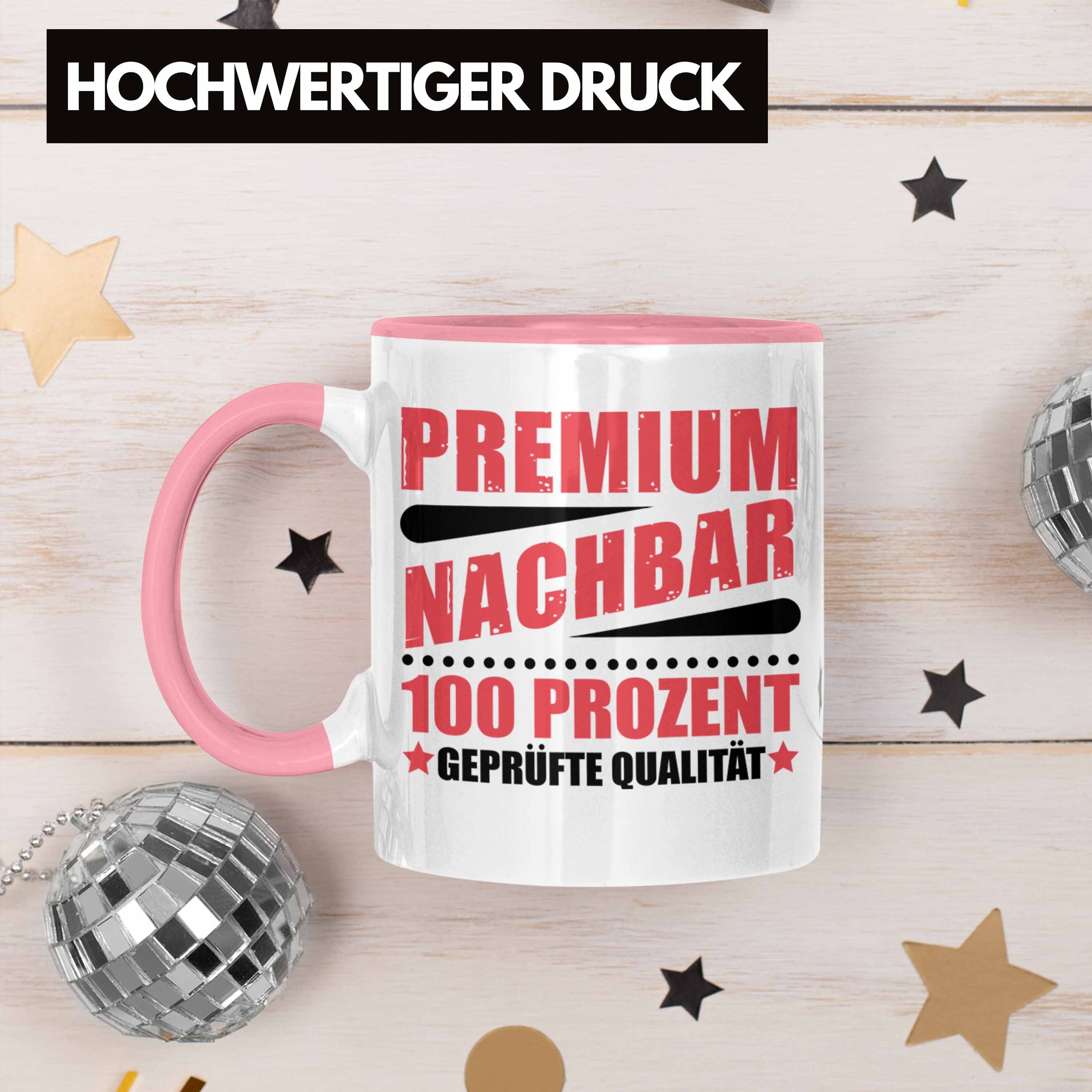 Geschenkidee Nachbarn Trendation Trendation Nachbar Premium Nachbar Tasse Geschenk - Bester Tasse Rosa