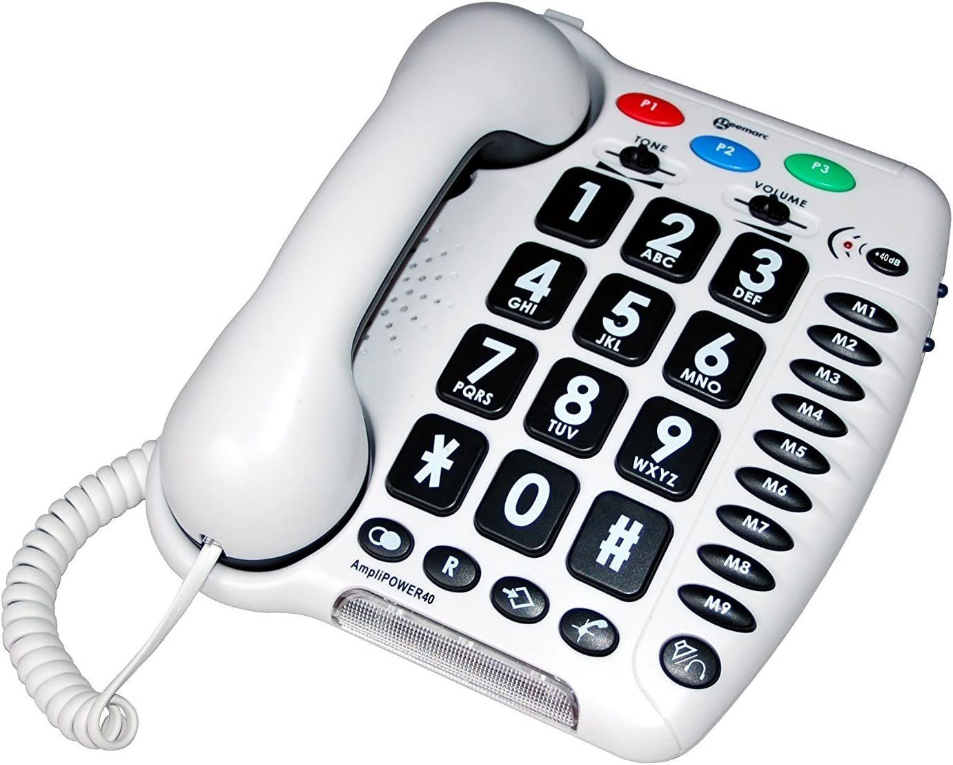 Geemarc Geemarc AmpliPOWER 40 Schwerhörigentelefon (weiß) Seniorentelefon