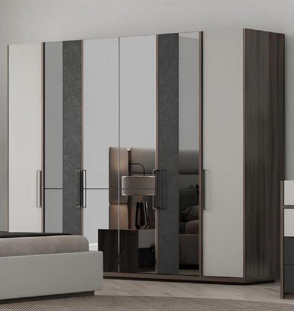 Kleiderschrank Schrank für Kleidung, Schlafzimmermöbel, Garderobe mit Spiegel