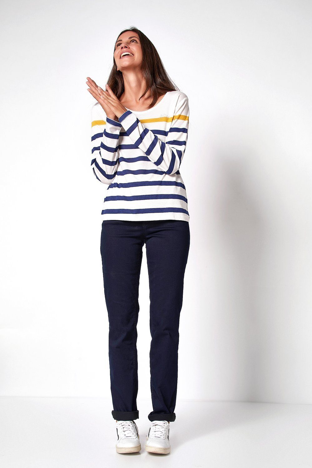 TONI 5-Pocket-Jeans Liv - dunkelblau Regular-Fit in 059