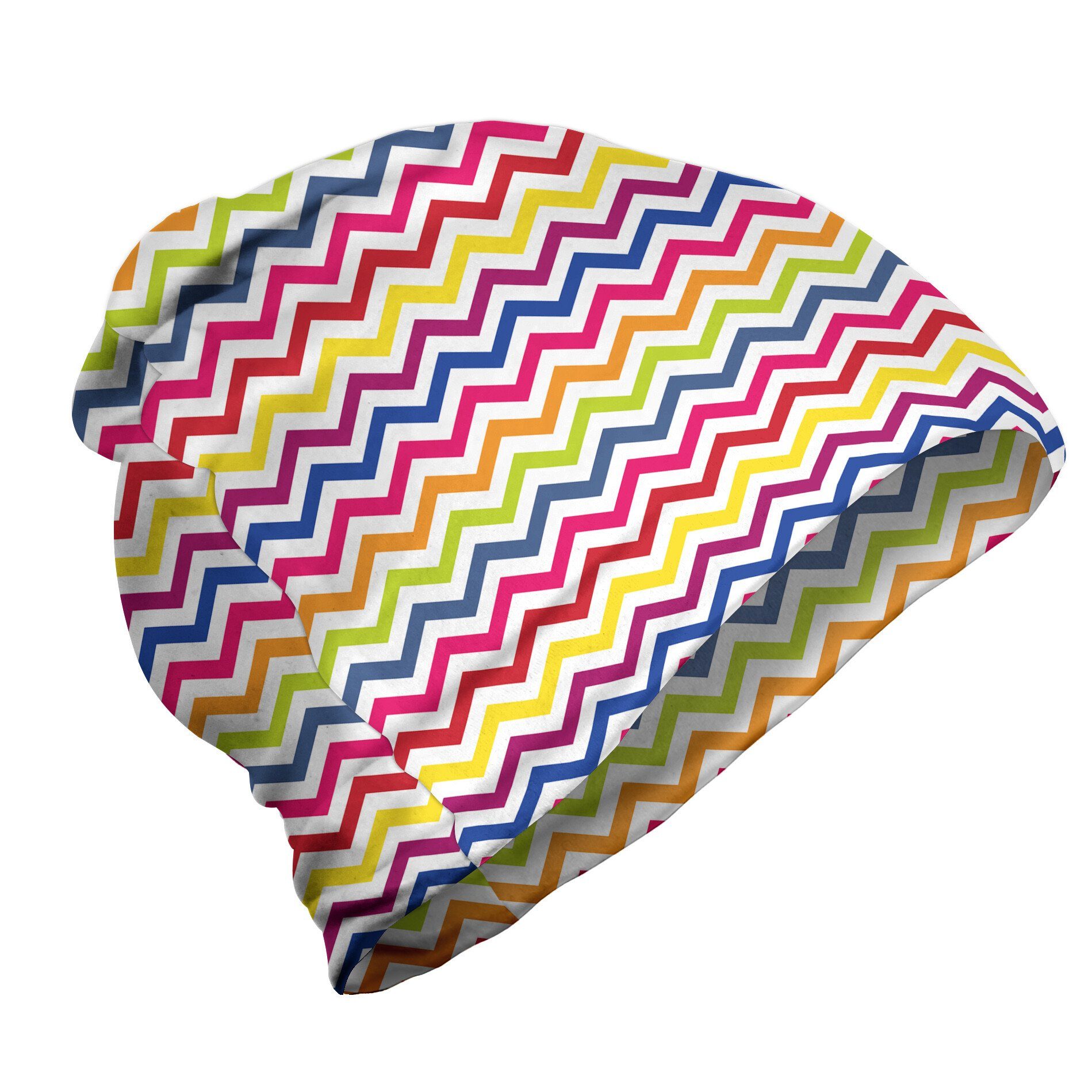 Abakuhaus Beanie Wandern im Freien Bunt Regenbogen Chevron Fun