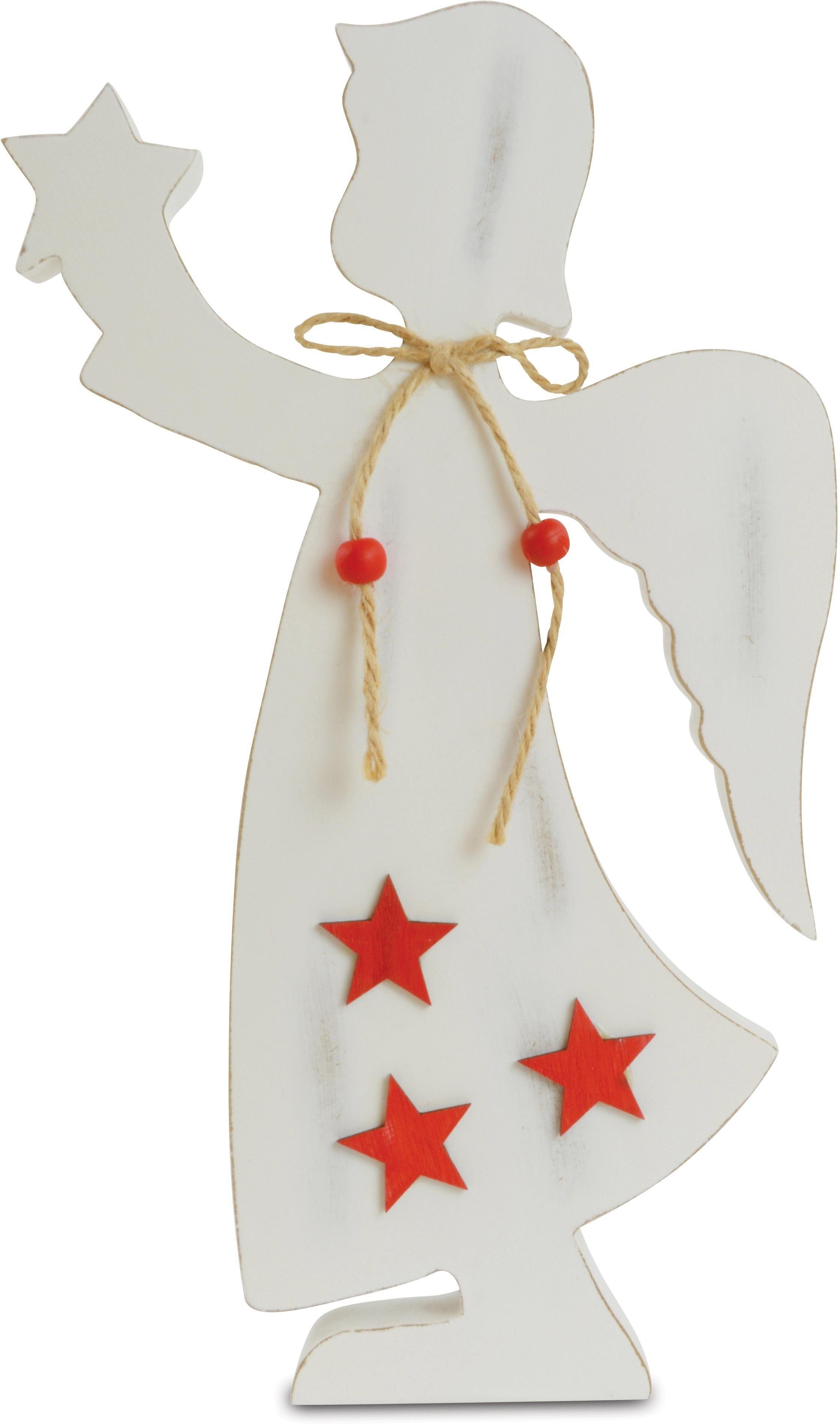 RIFFELMACHER & WEINBERGER Engelfigur Sterne, Weihnachtsdeko, aus Holz | Engelfiguren