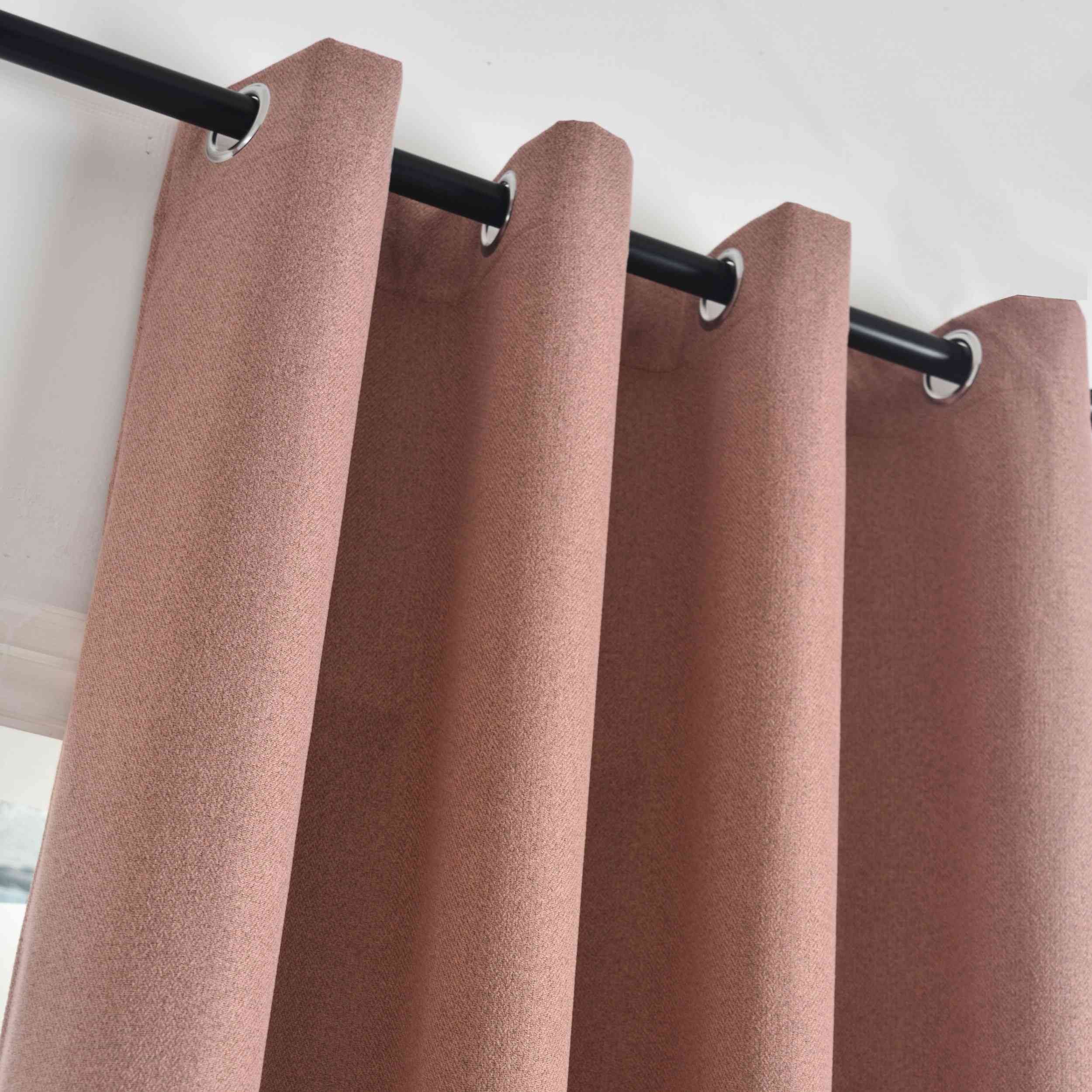 Gardinenbox Verdunkelungsvorhang (1 St), Ösen, verdunkelnd, Leinenbindung, günstig online kaufen