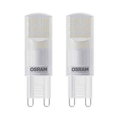 Osram »2er Pack Osram LED G9 Stiftsockel 2,6W = 28W 290lm Warmweiß 2700K« LED-Leuchtmittel, G9, Warmweiß