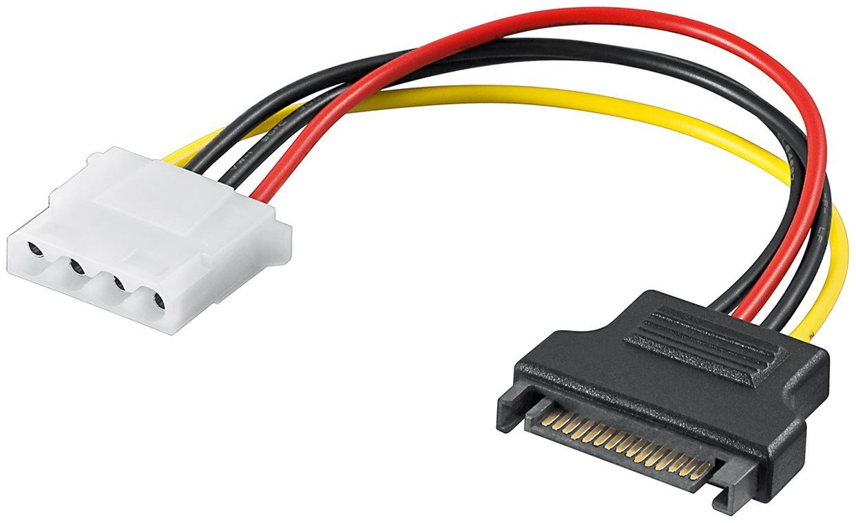 Goobay PC-Stromkabel/Stromadapter, SATA-Buchse zu 5.25-Buchse - SATA Computer-Kabel