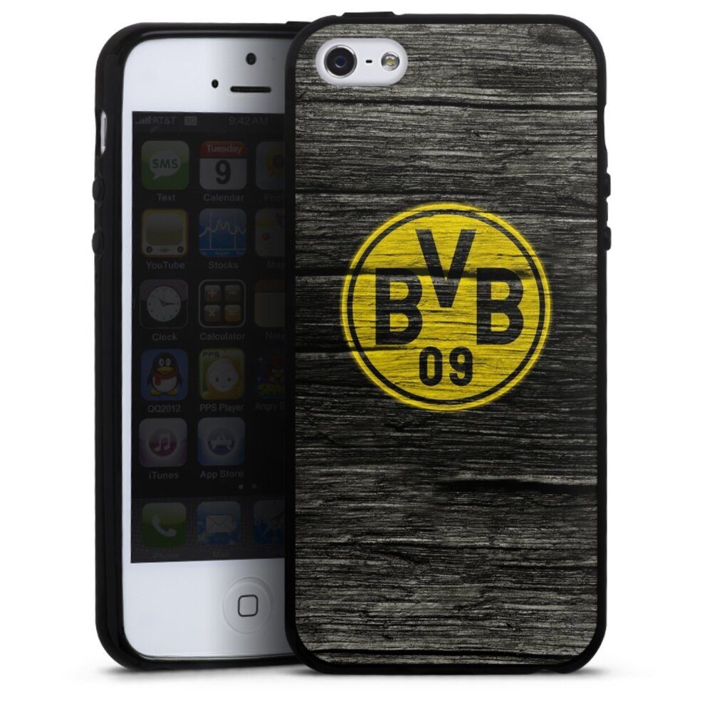 DeinDesign Handyhülle BVB Holzoptik, Hülle Borussia Dortmund BVB Holzoptik