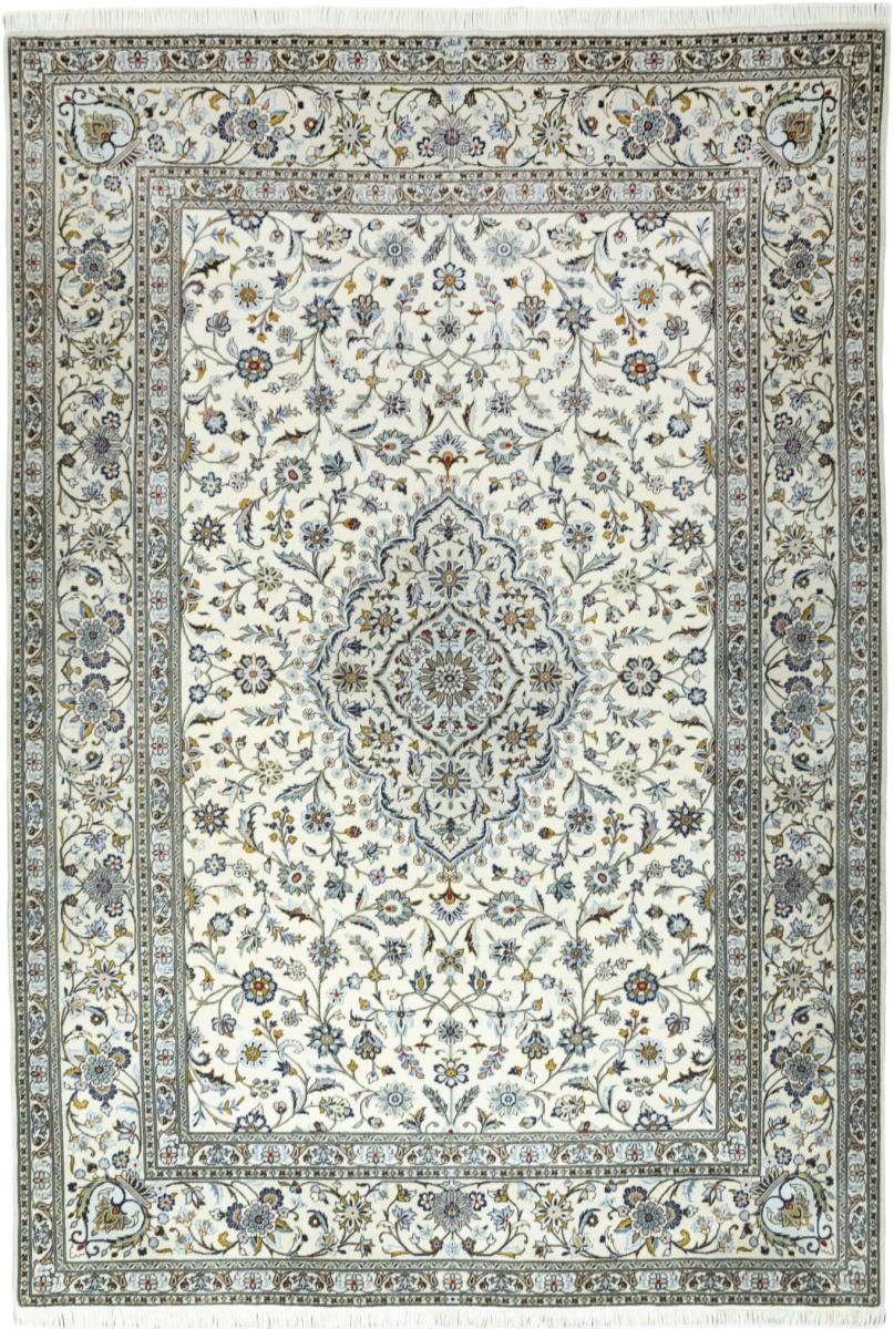 Orientteppich Keshan 206x297 Handgeknüpfter Orientteppich / Perserteppich, Nain Trading, rechteckig, Höhe: 12 mm