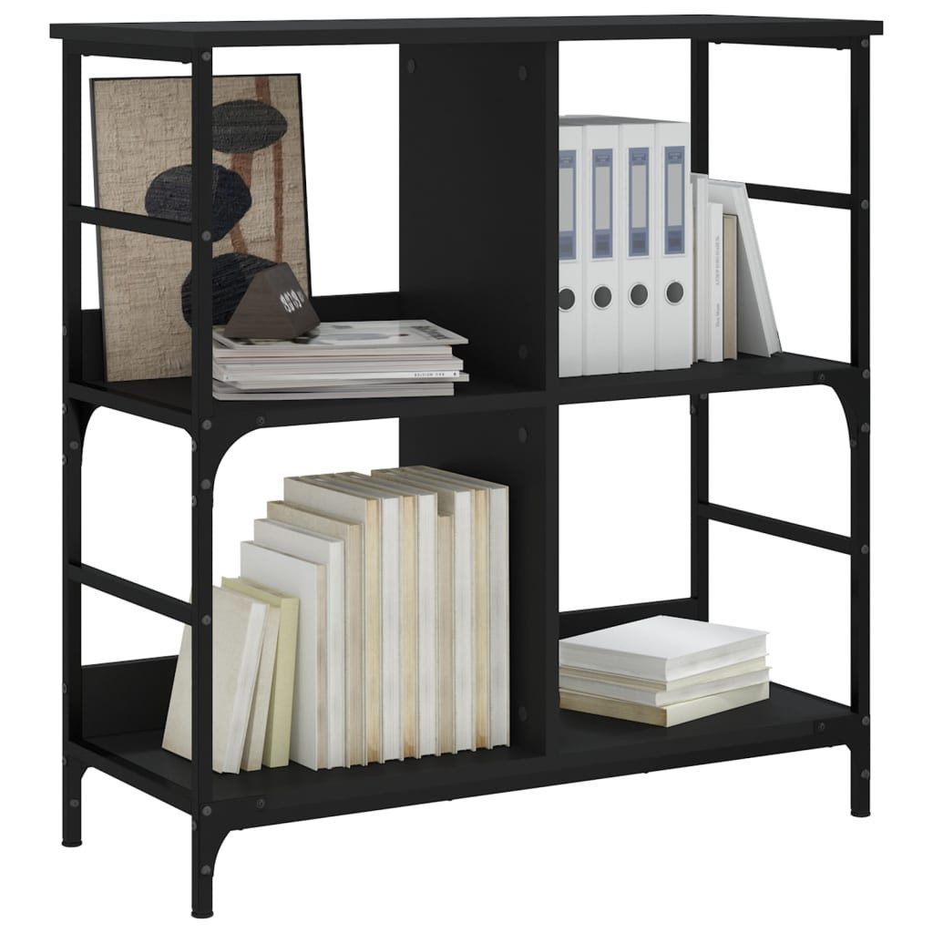 vidaXL Bücherregal Bücherregal Schwarz 78,5x33x82 cm günstig online kaufen
