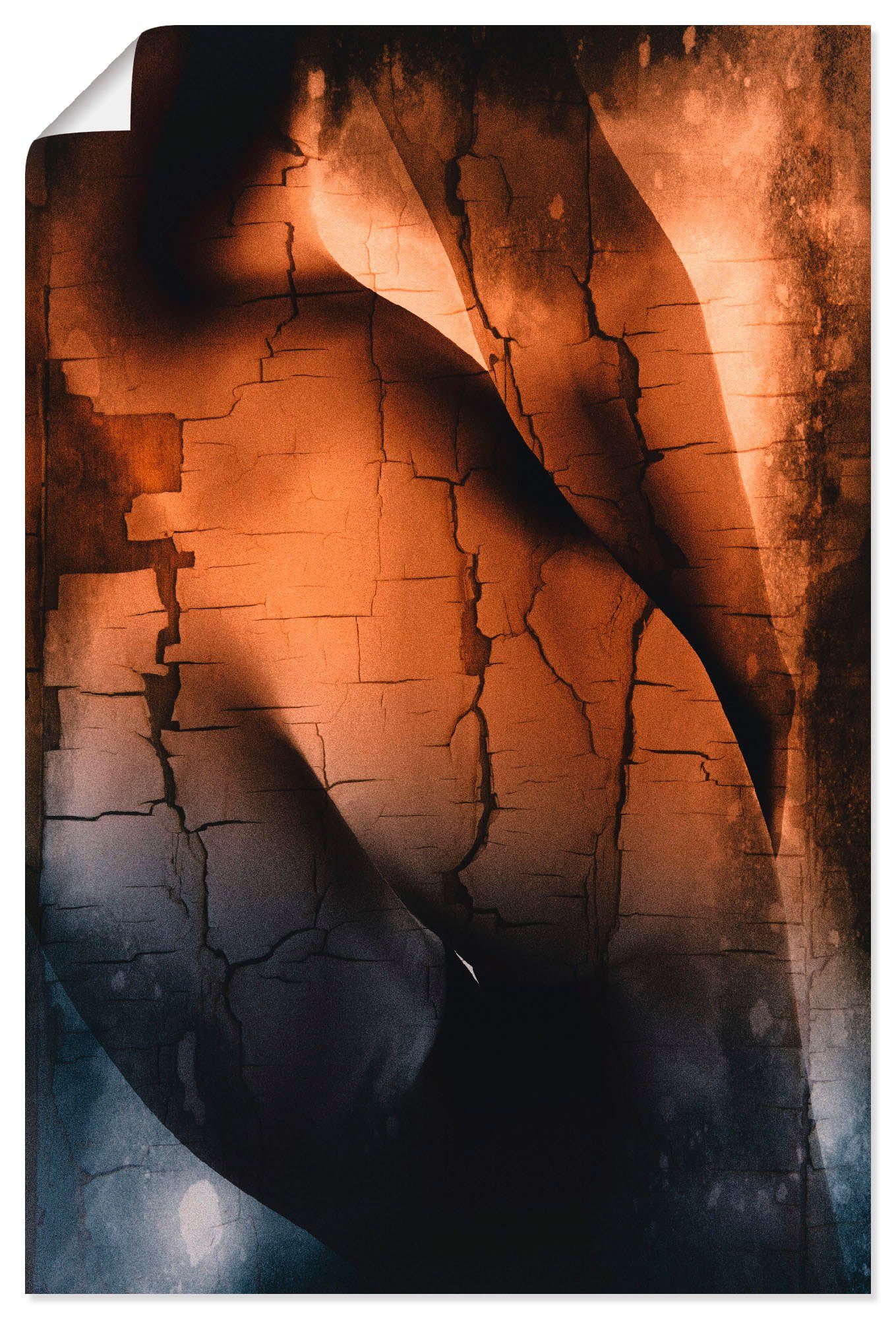 Leinwandbild, Größen Erotische (1 Alubild, versch. Wandbild Wandaufkleber in oder Poster Frau Kurven, St), Artland als