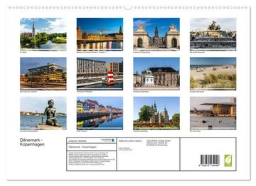 CALVENDO Wandkalender Dänemark - Kopenhagen (Premium, hochwertiger DIN A2 Wandkalender 2023, Kunstdruck in Hochglanz)