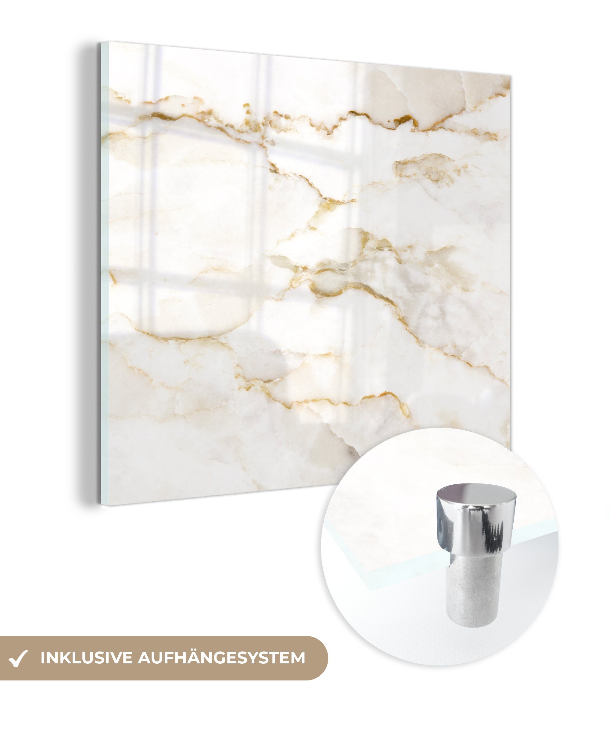 MuchoWow Acrylglasbild Marmor - Limette - günstig online kaufen