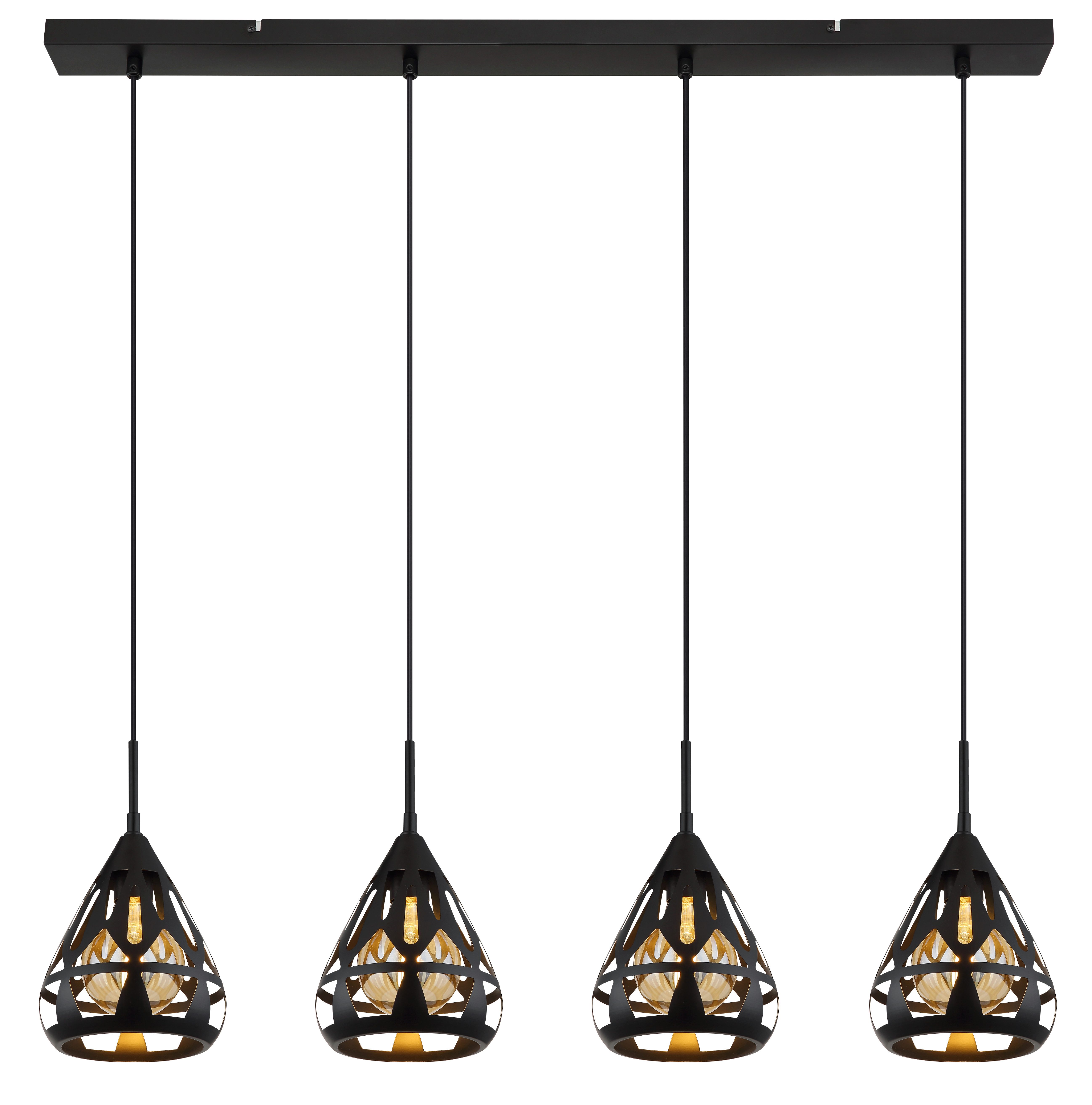 GLOBO LIGHTING Hängeleuchte HASSAN, ohne Leuchtmittel, Hängelampe/Pendelleuchte/Esszimmer/Wohnzimmer/Esstisch