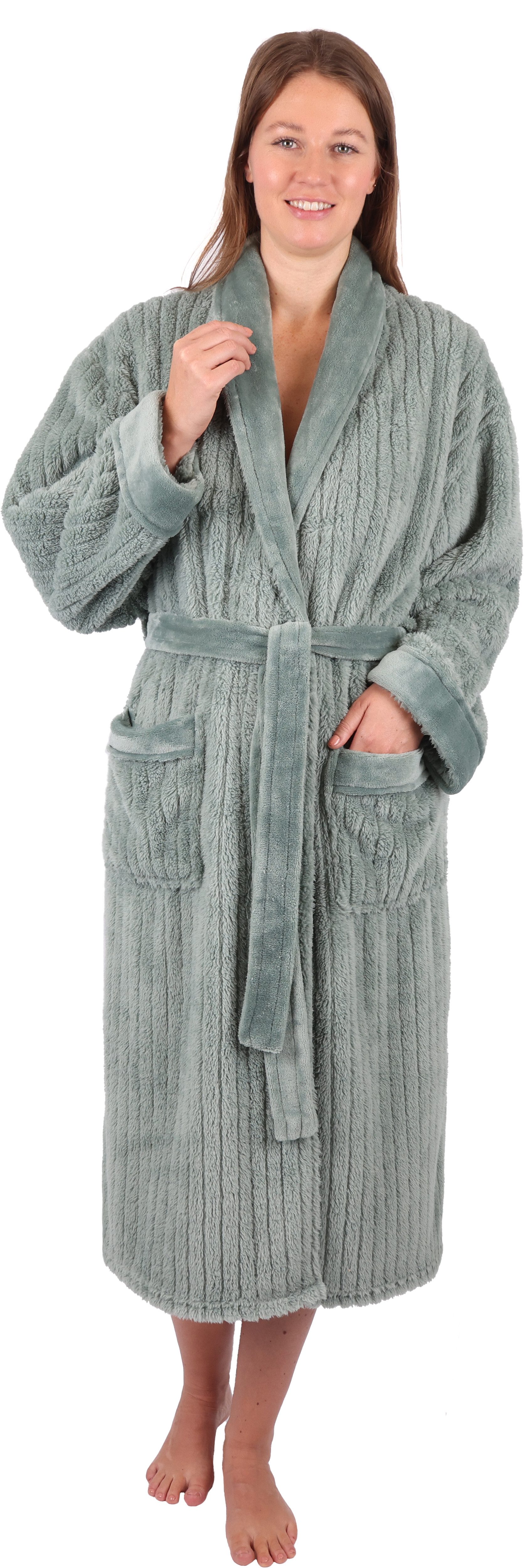 Betz Bademantel Bademantel Microfaser mit Schalkragen günstig online kaufen