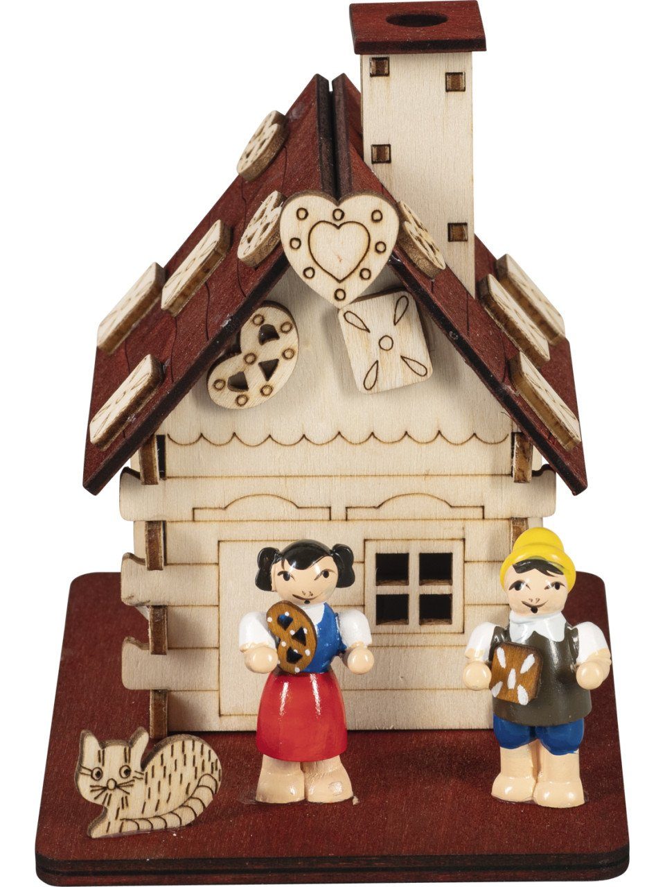 LAS Räucherhaus HGD Räucherhaus Hänsel und Gretel 12 x 8,5 x 11 cm