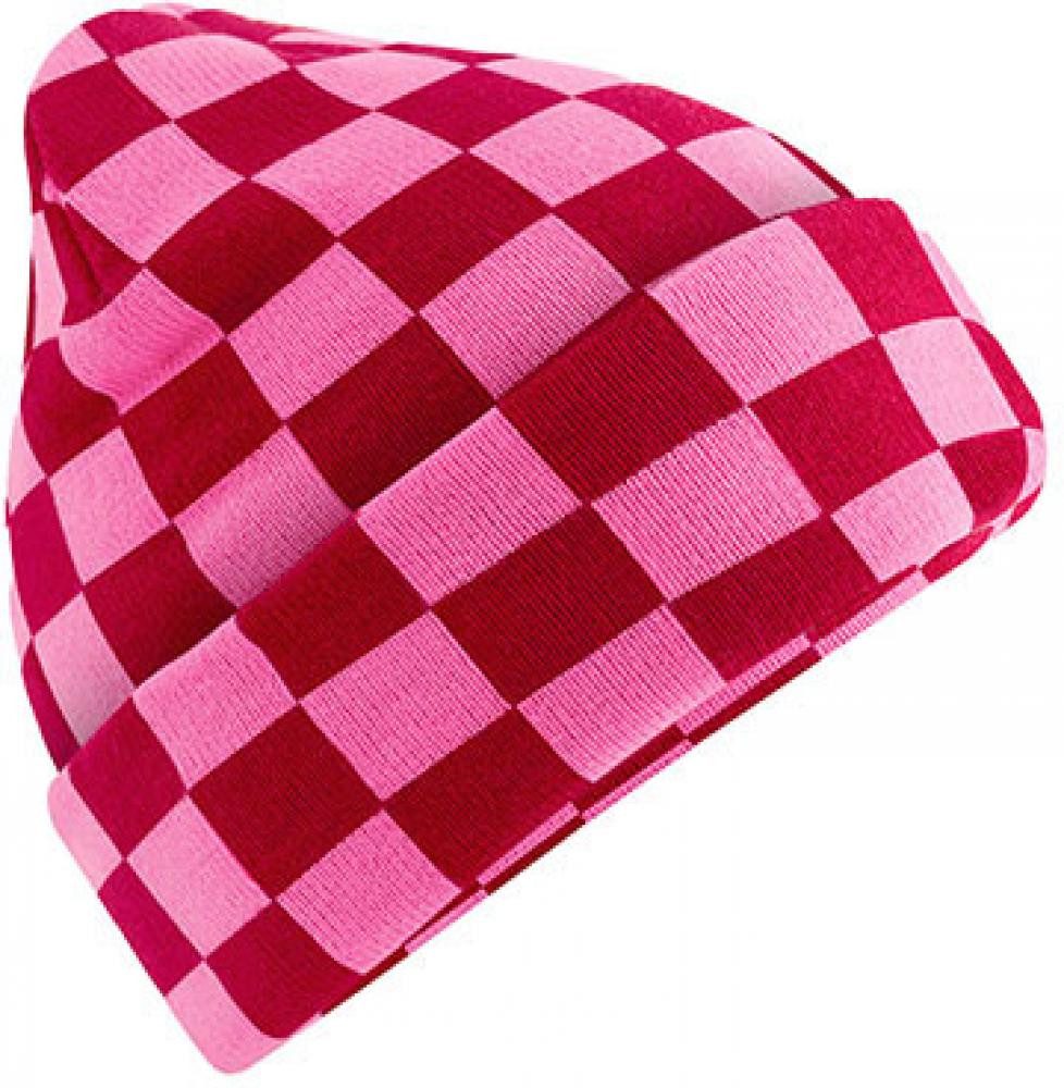Beechfield® Bommelmütze Checkerboard Beanie Mütze günstig online kaufen
