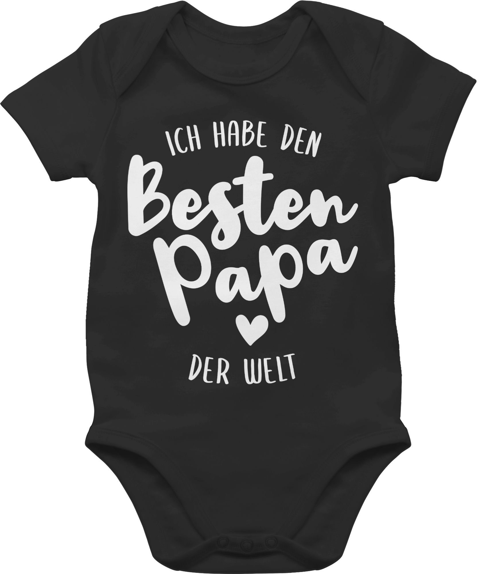 Shirtracer Shirtbody Ich habe den besten Papa der Welt Geschenk Vatertag Baby 2 Schwarz