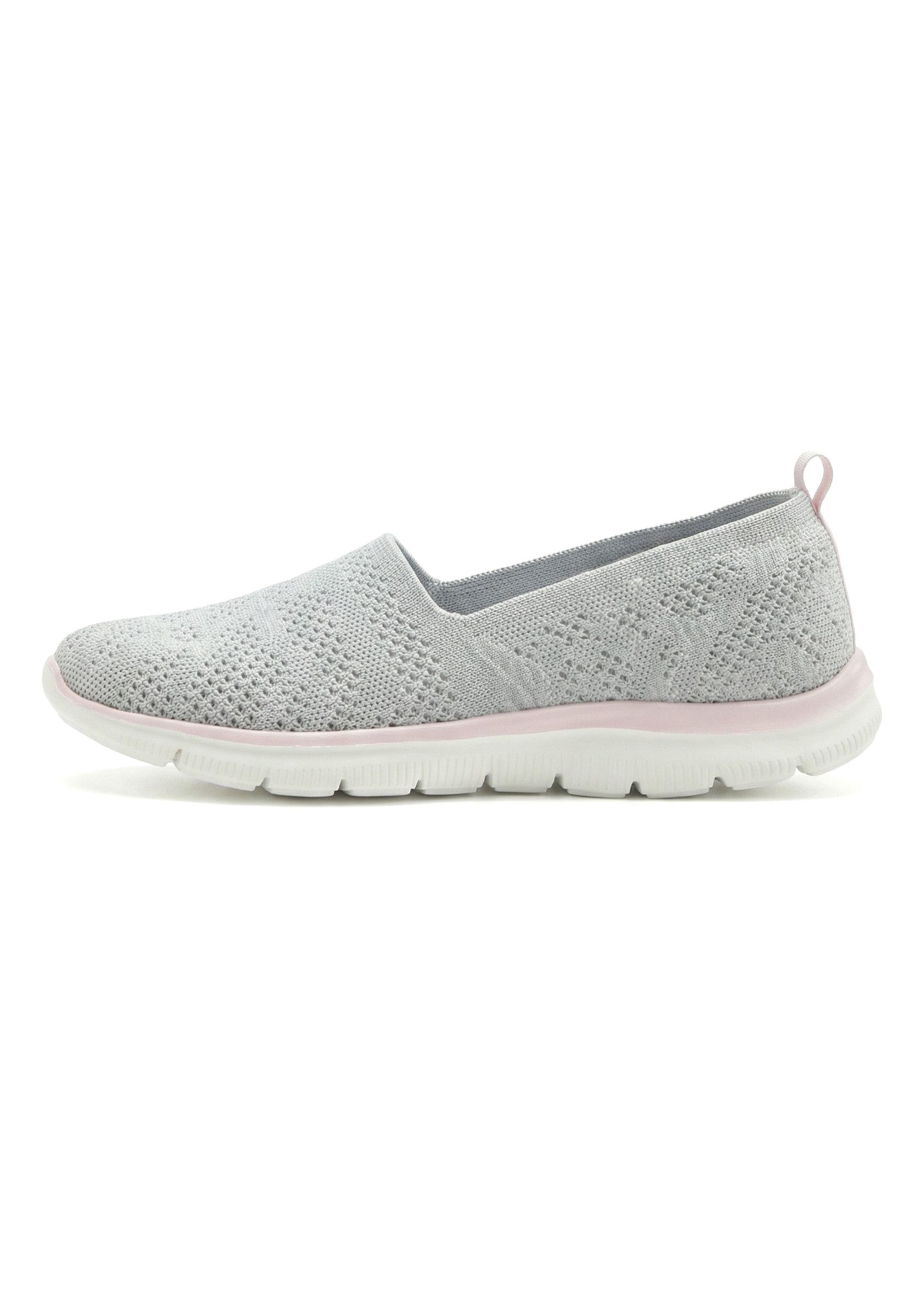 LASCANA Ballerina, Sneaker, Freizeitschuh, Slip-On-Sneaker, Slipper NEU zum Reinschlüpfen, ultraleicht VEGAN
