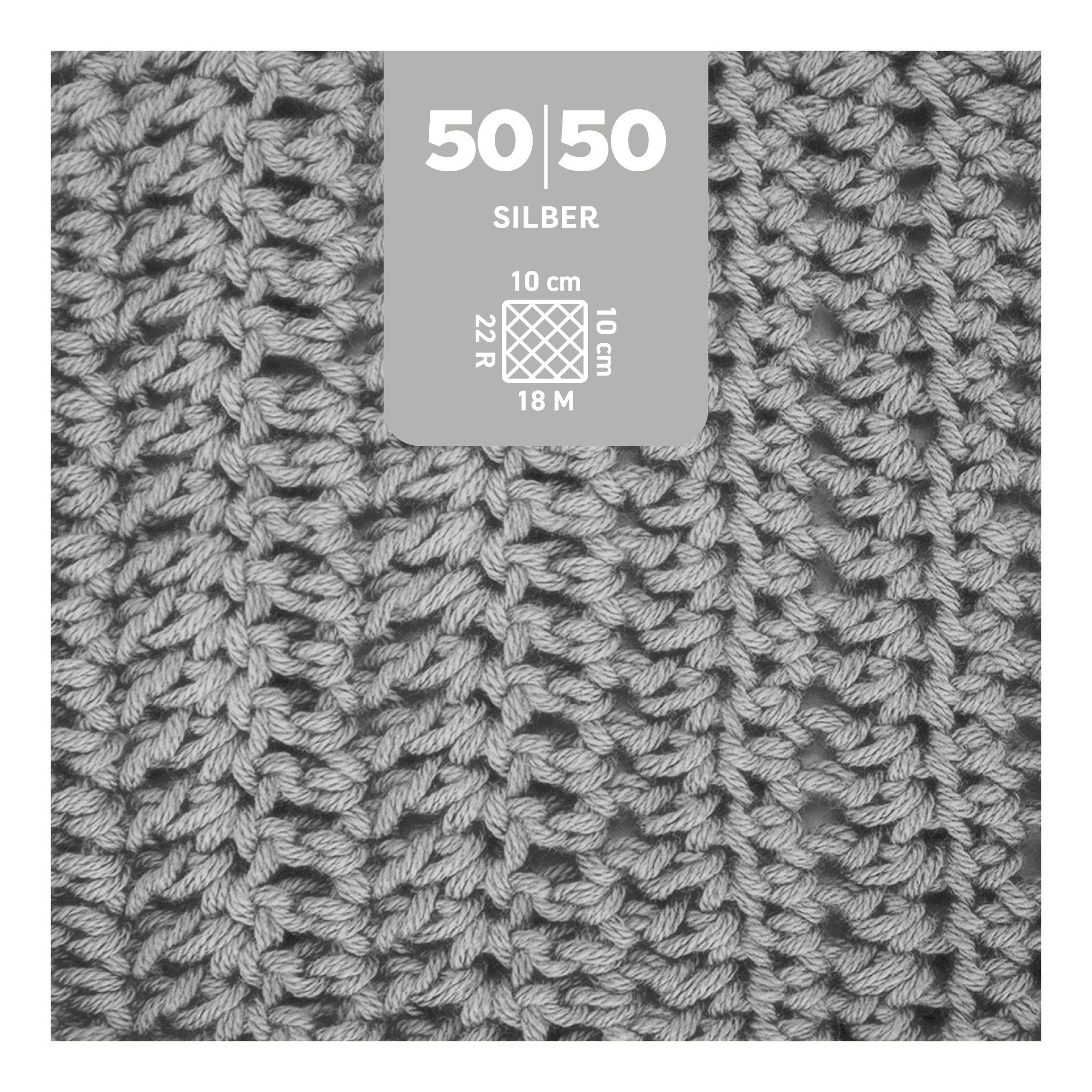 Thumbnail - myboshi 50/50 Wolle, Merinowolle, mit Label Häkelwolle, 110 m (4-St., 50/50 Wolle mit Label Baumwolle Merinowolle), Uni