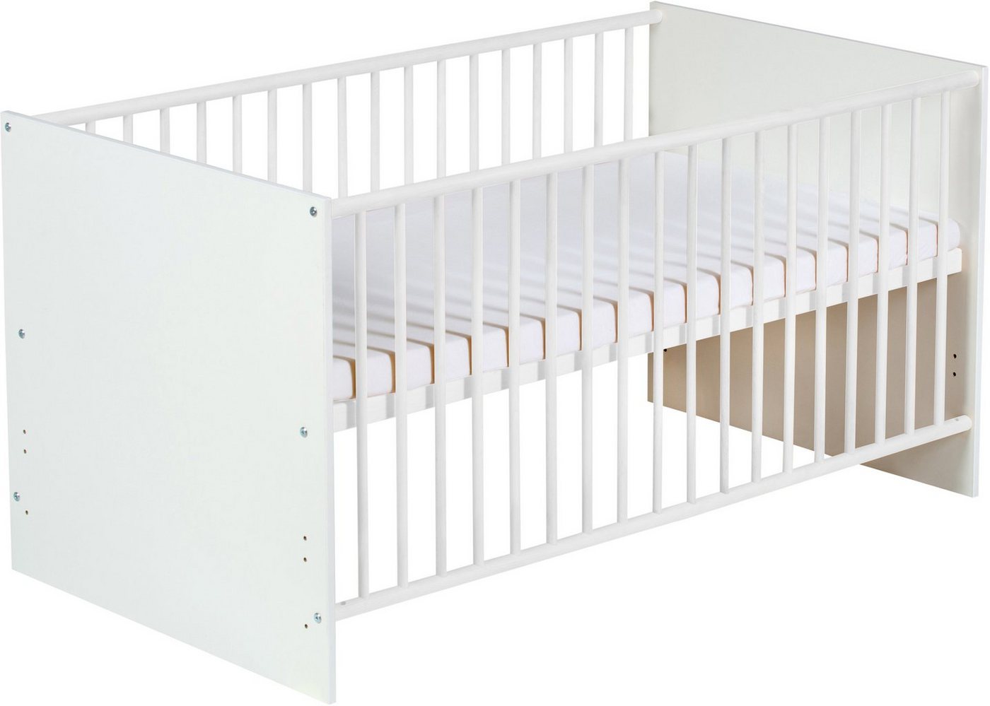 Schardt Babymöbel-Set »Sienna White II«, (Spar-Set), mit Kinderbett mit textiler Ausstattung und Wickelkommode mit Wickelauflage, Made in Germany-kaufen