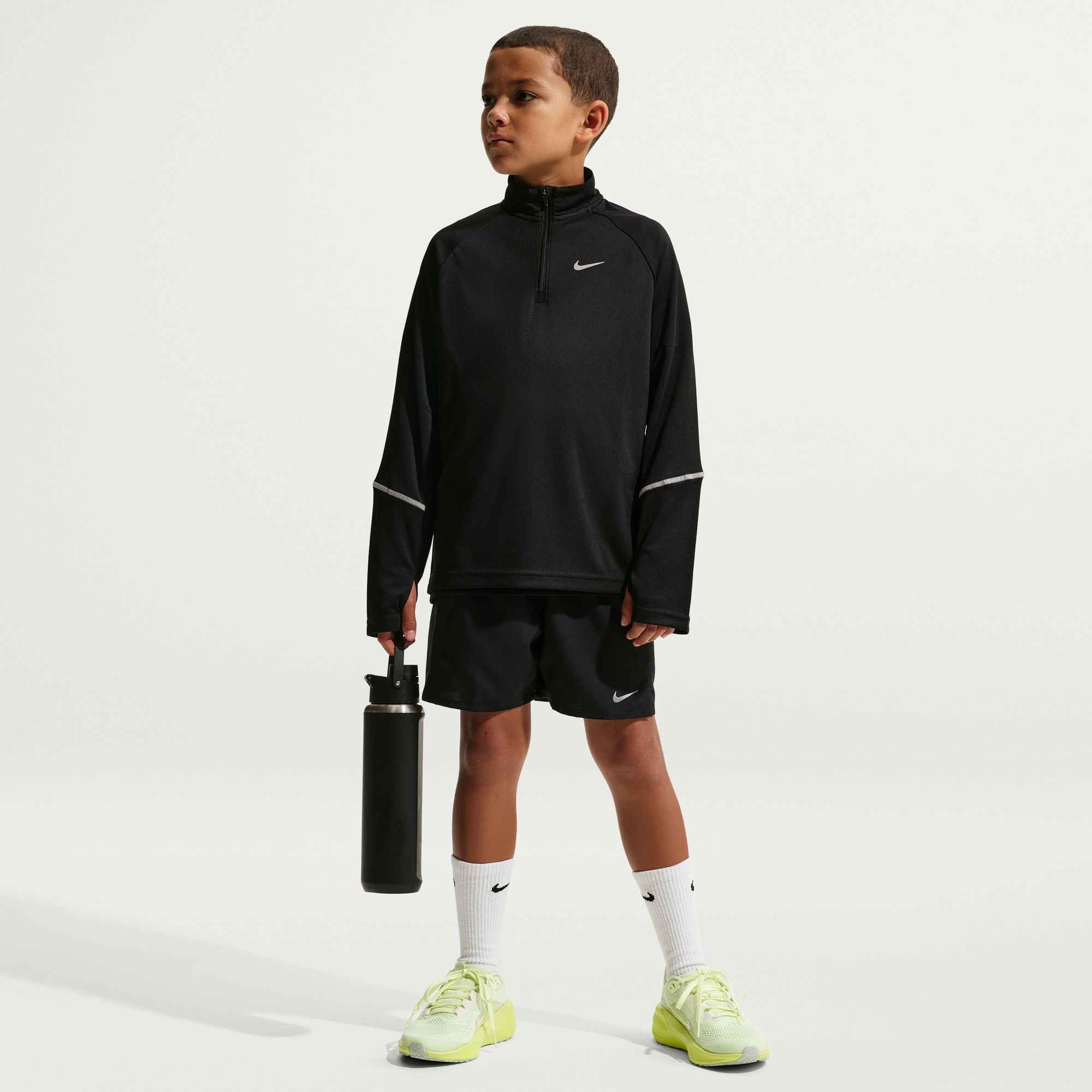 Nike Langarmshirt Nike Miler Big Kids' Dri-FIT 1/2-Zip Top Für Kinder und Jugendliche