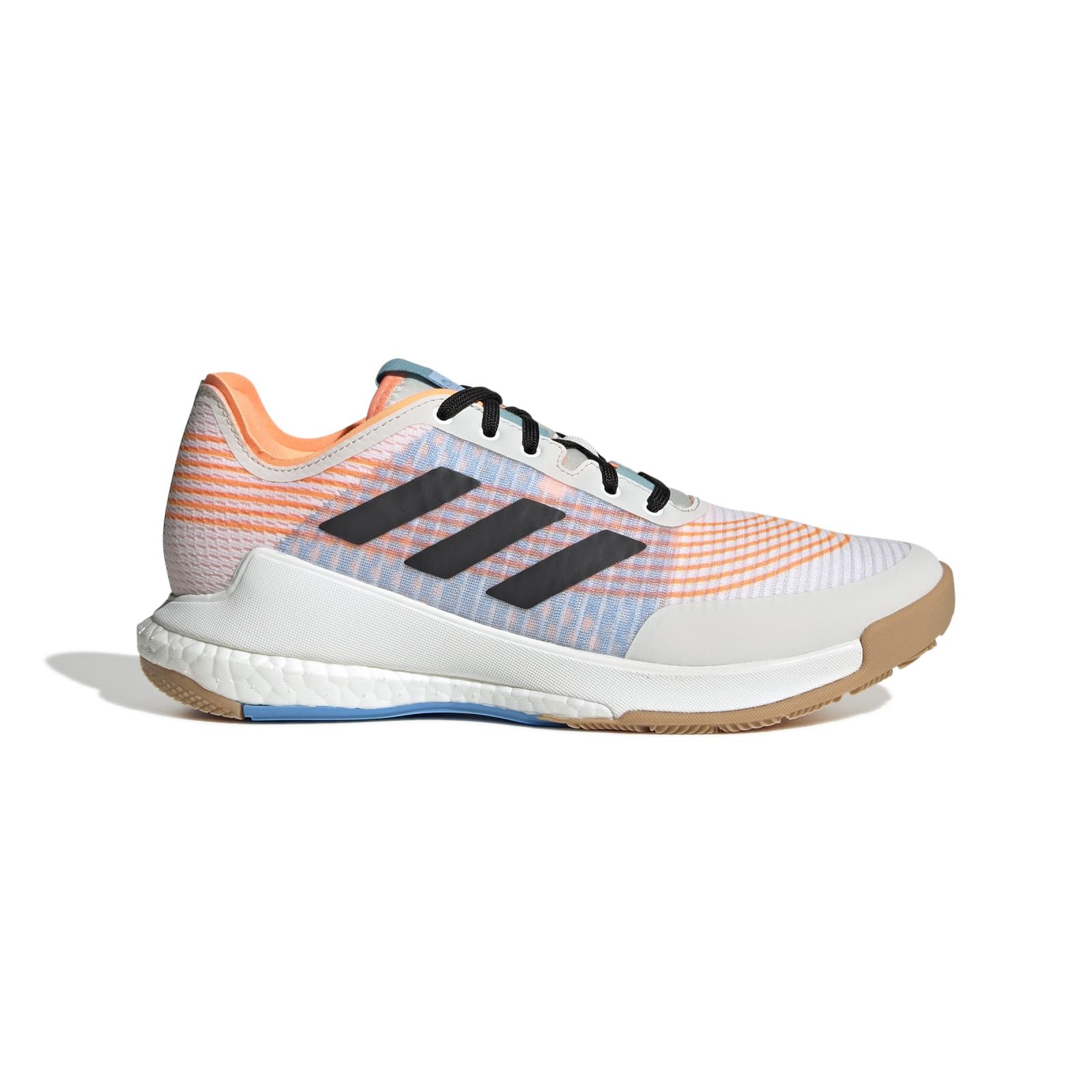 adidas Performance Hallen-Indoorschuhe CrazyFlight weiss/orange Damen Squashschuh