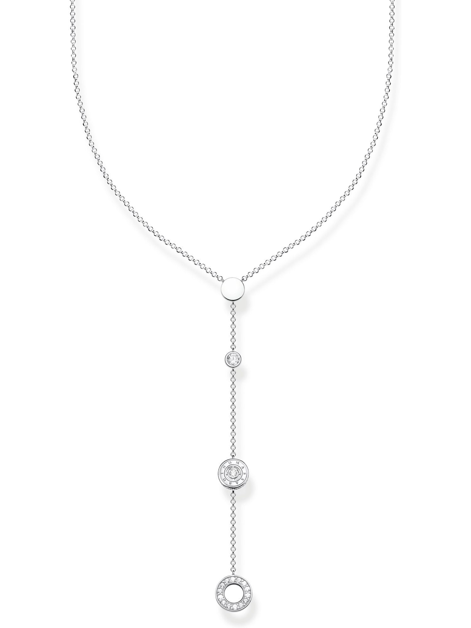 THOMAS SABO Silberkette Thomas Sabo Damen-Kette 925er Silber Zirkonia