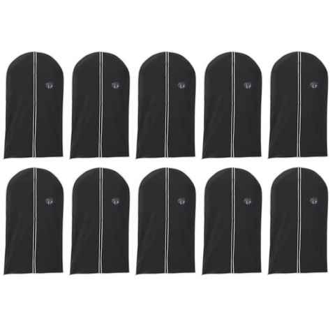 HAC24 Kleidersack Kleiderhülle Schutzhülle Kleidersack Aufbewahrungs Hülle Kleiderschutz (Set, 10 St., 100 x 60 cm) mit Reißverschluss & Sichtfenster Schutzhülle
