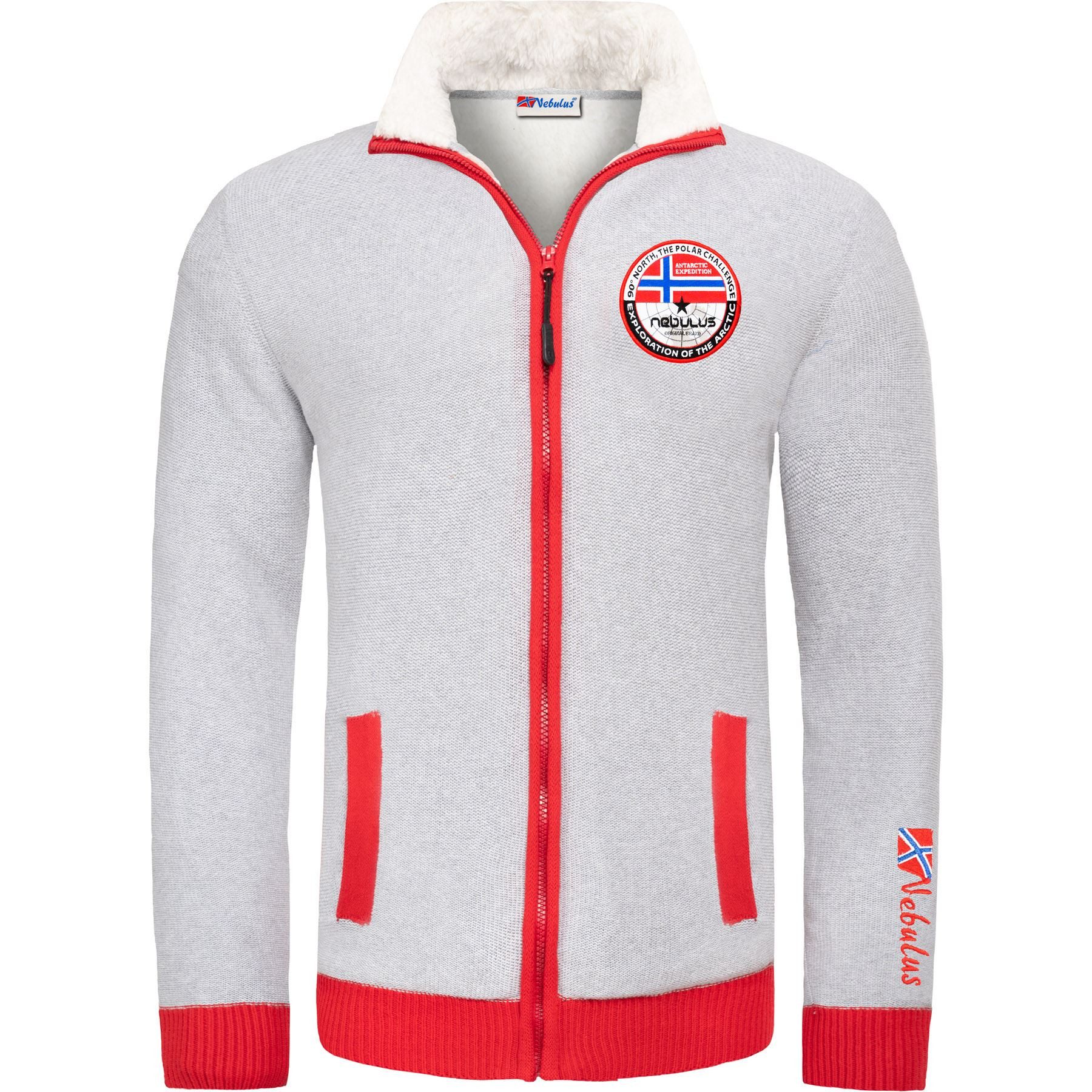 Nebulus Strickjacke STORY, P5576 - Herren, grau, L