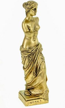 Kremers Schatzkiste Dekofigur Alabaster Venus von Milo Figur Skulptur 25 cm goldfarben Aphrodite