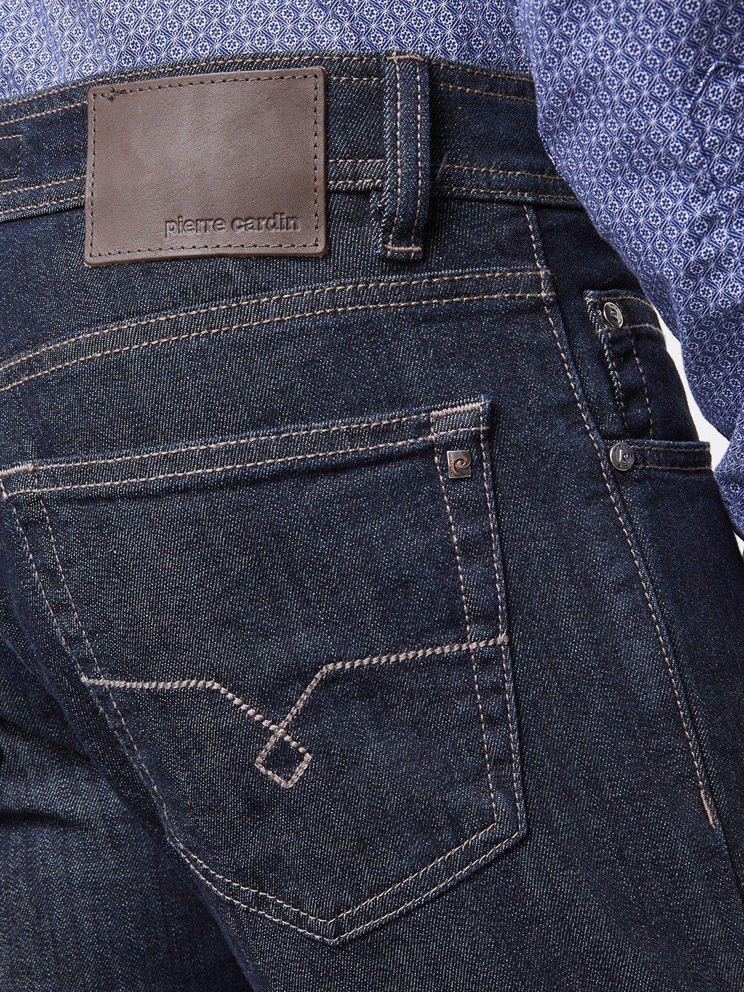 Konfektionsgrö dark 3880 Cardin rinsed CARDIN 5-Pocket-Jeans blue DEAUVILLE 7280.04 - Pierre PIERRE