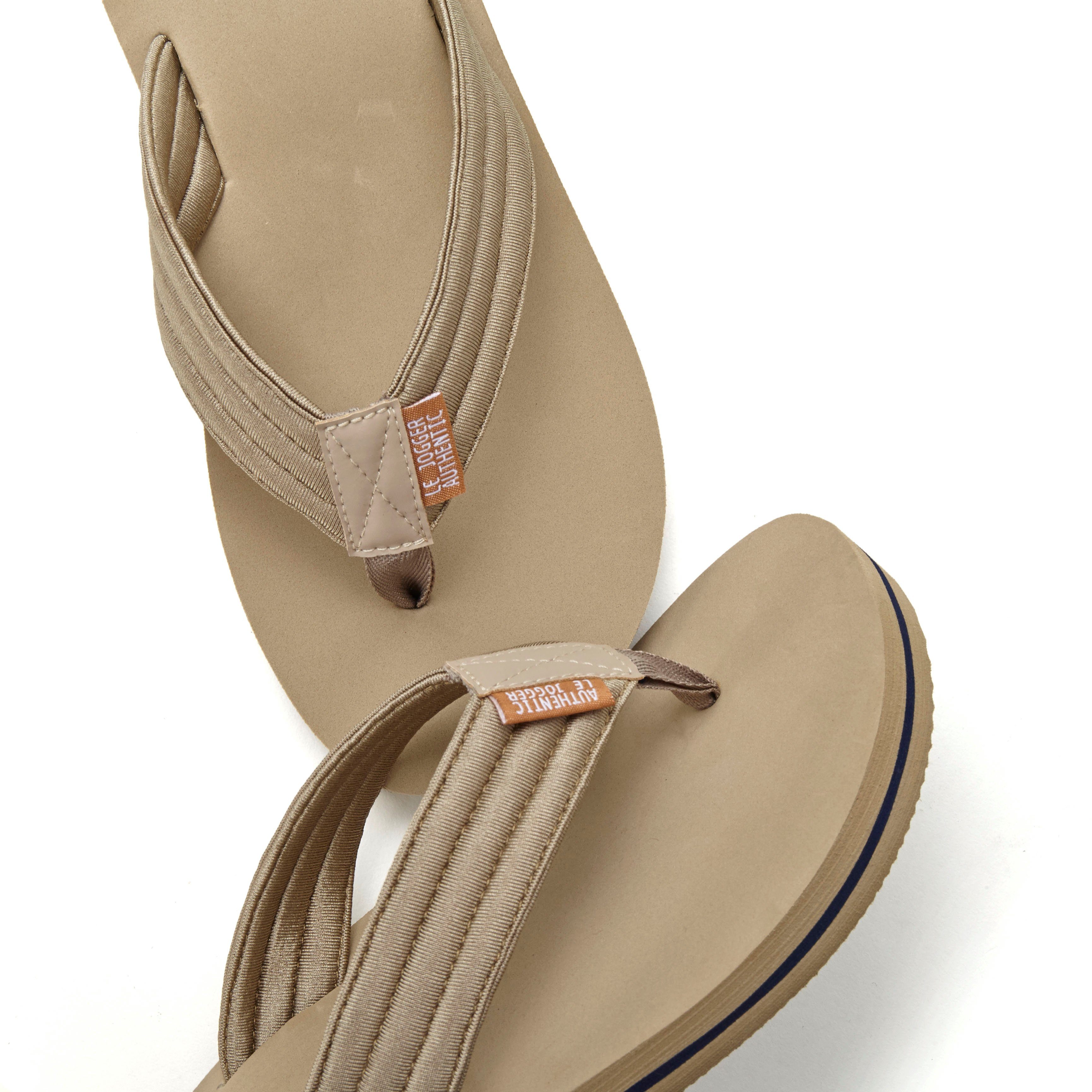 AUTHENTIC LE JOGGER Zehentrenner Pantolette, Badeschuh, ultraleichtes Material Unisex VEGAN