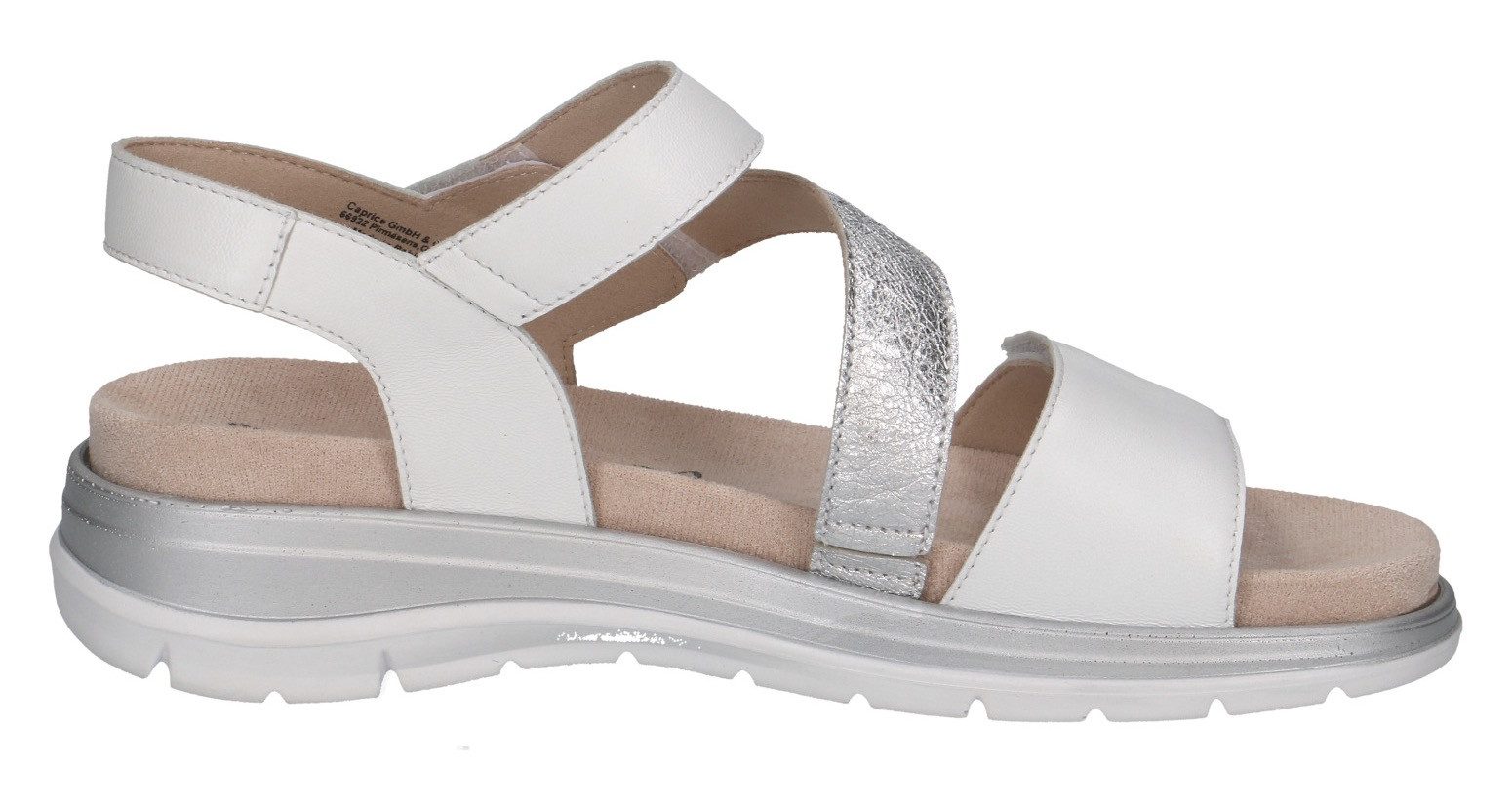 Caprice Riemchensandale, Keilsandalette, Bequemschuh, Sommerschuh im Metall günstig online kaufen