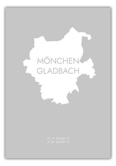 MOTIVISSO Poster Mönchengladbach Koordinaten #6