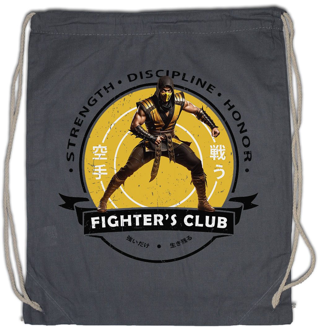 Urban Backwoods Turnbeutel Fighter's Club Ninja II Turnbeutel Gamer Mortal MK Kung Scorpion Fu (1-tlg), Kombat Game Gaming Beat