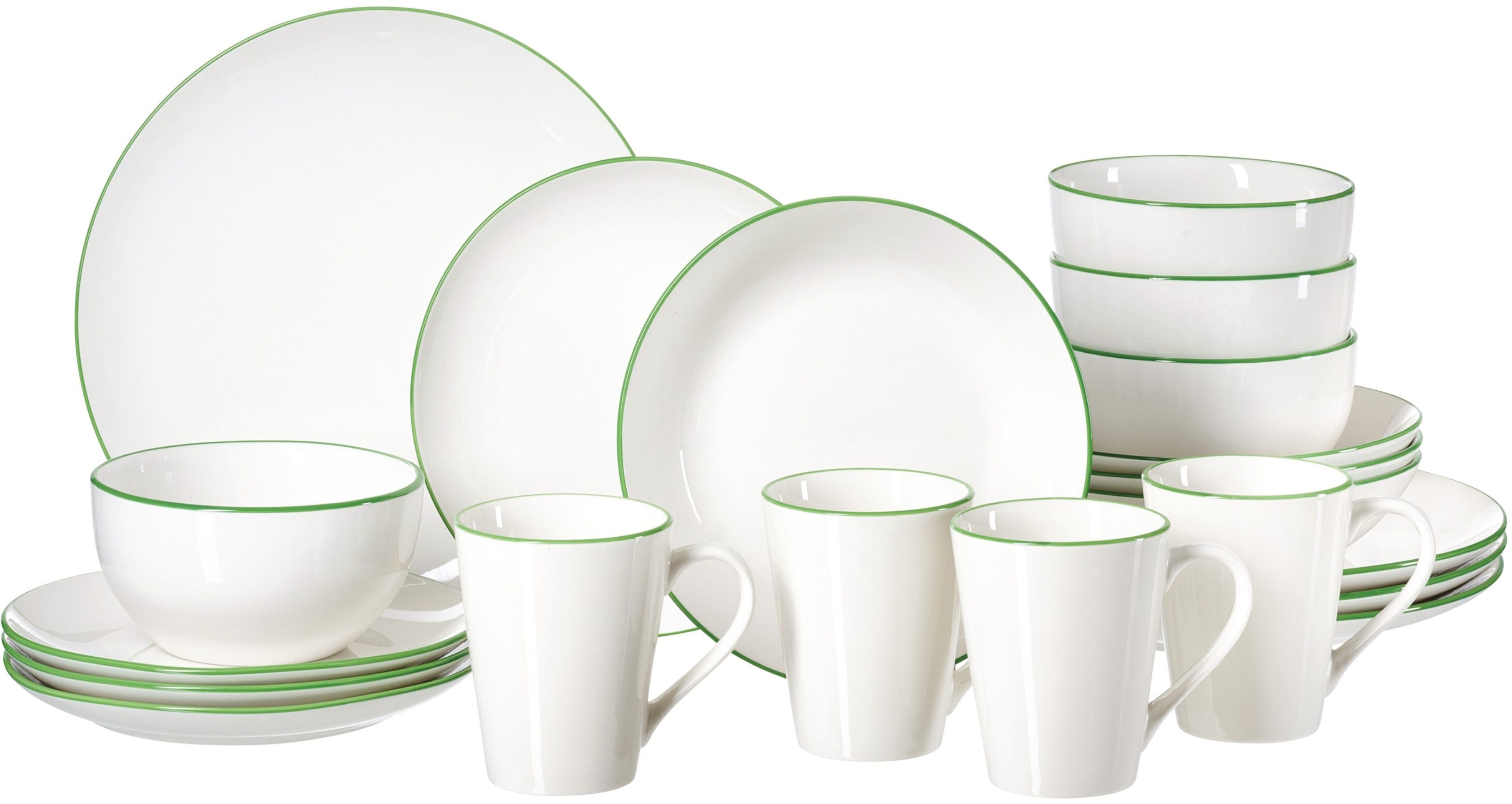 Ritzenhoff & Breker Kombiservice Adela (20-tlg), 4 Personen, Porzellan, aus Porzellan für 4 Personen