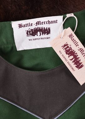Battle Merchant Ritter-Kostüm Mittelalterkleid Gesine aus Canvas, grün XXL