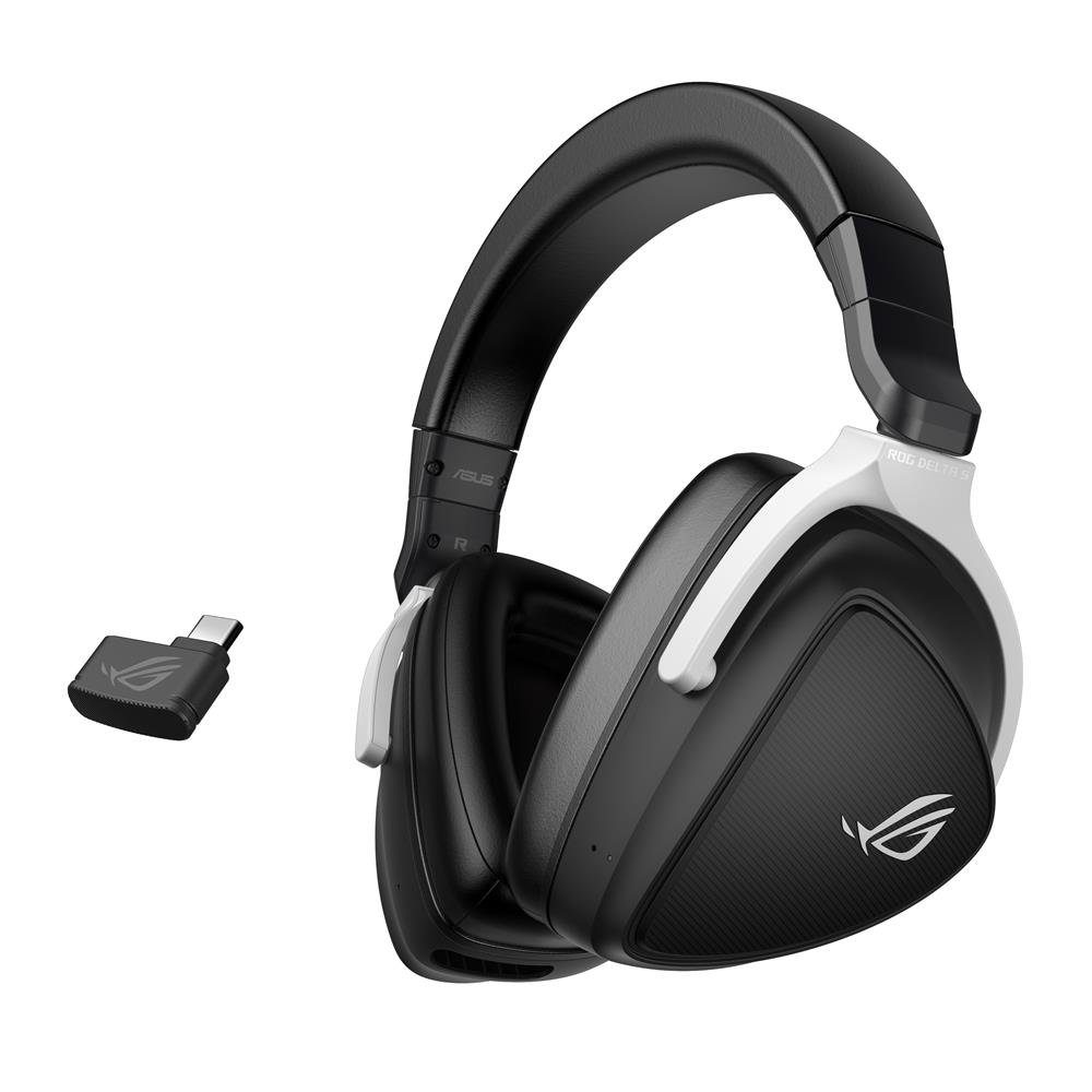 Asus ROG Delta S kompatibel AI-Noise-Cancelation, Switch) AI und Bluetooth-Konnektivität, 5, Wireless 50-mm-ASUS-Essence-Treibern, Macs, Gaming-Headset Beamforming-Mikrofone, mit Nintendo (2,4-GHz- PlayStation® PCs
