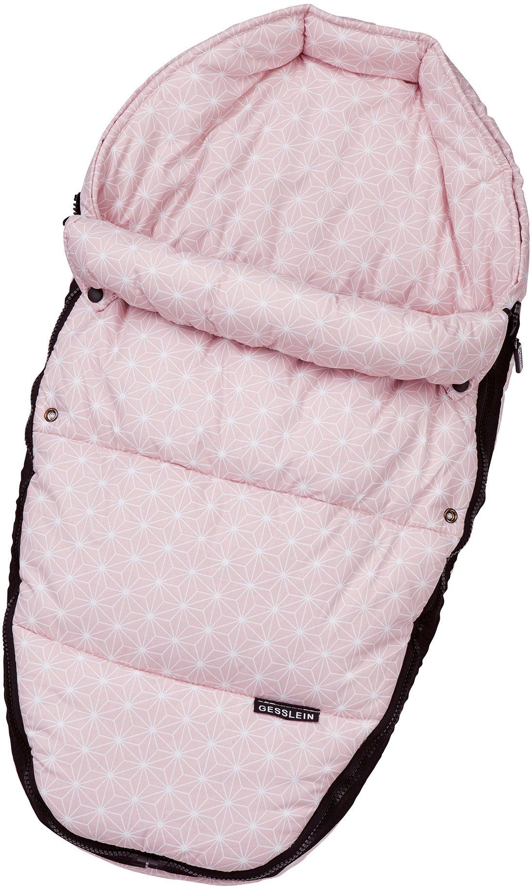 Gesslein Kuschelnest Baby Nestchen, rosa/pink, für Kinderwagenwannen, Tragetaschen oder Babyschalen, Made in Germany