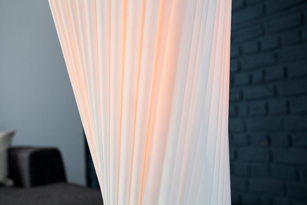 Modern ohne Design Leuchtmittel, PARIS weiß riess-ambiente X silber, 120cm / Stehlampe