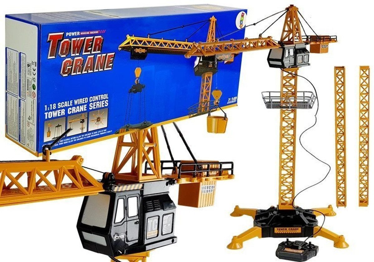 Wisam RC-Auto Großer Baukran mit verstellbarem, ferngesteuertem Haken, 182 cm