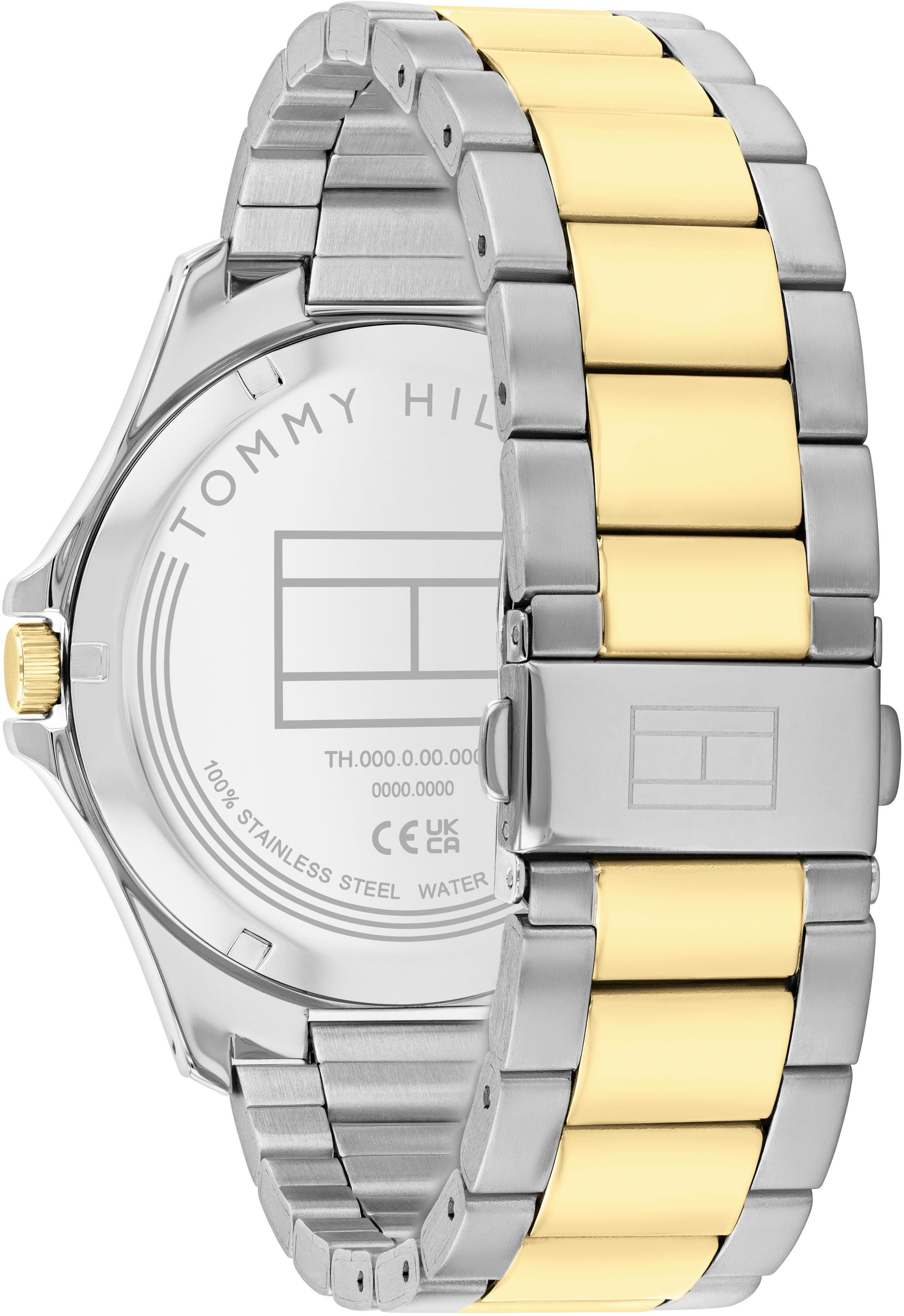 Tommy Hilfiger Quarzuhr BRUCE 1792192, Armbanduhr, Herrenuhr, Edelstahlarmband, analog