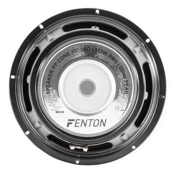 Fenton WPP25 Einbaulautsprecher (10" / 25cm, Bass-Lautsprecher, Polypropylen-Membran)