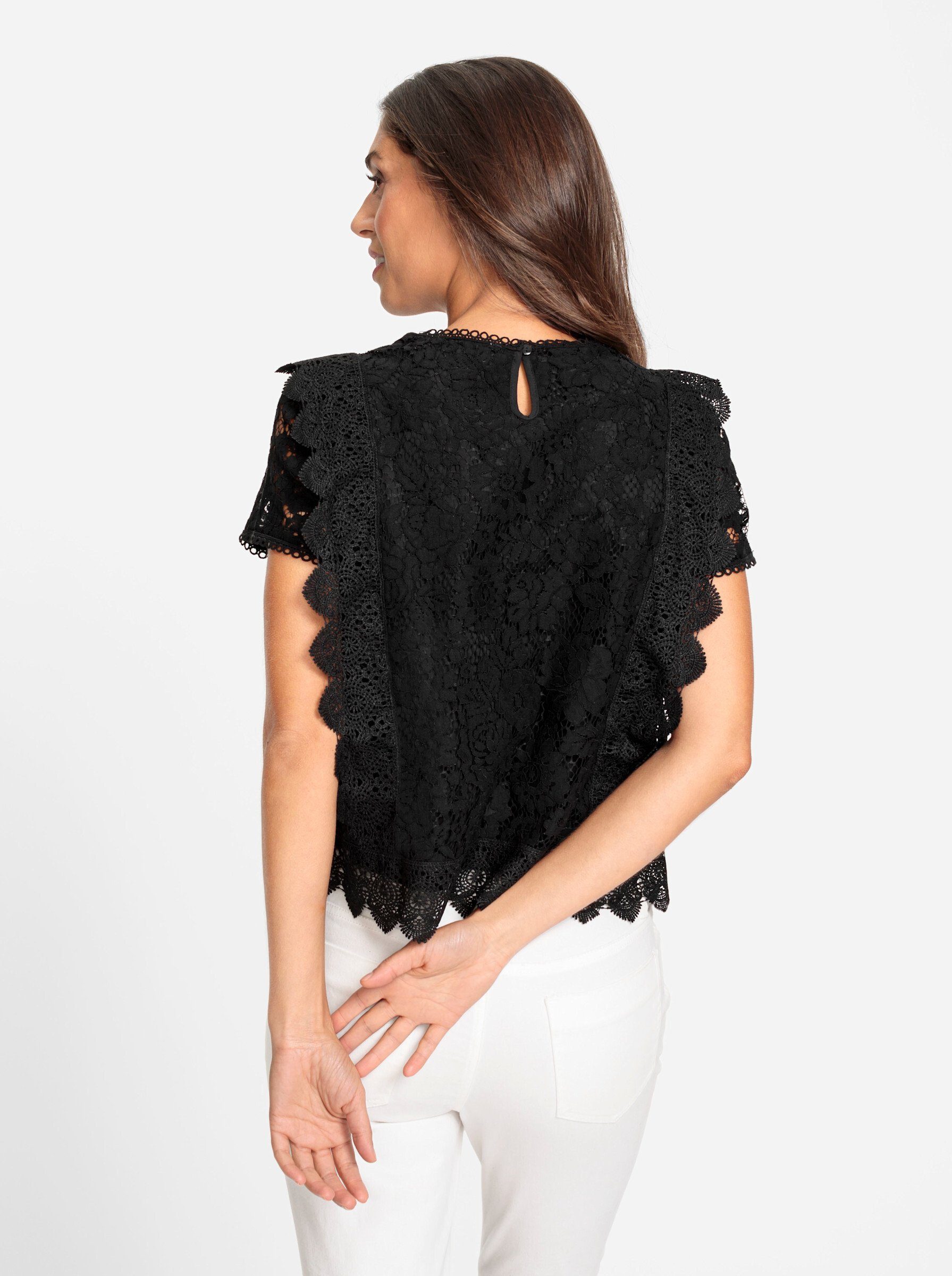 heine Klassische Bluse Spitzen-Bluse günstig online kaufen