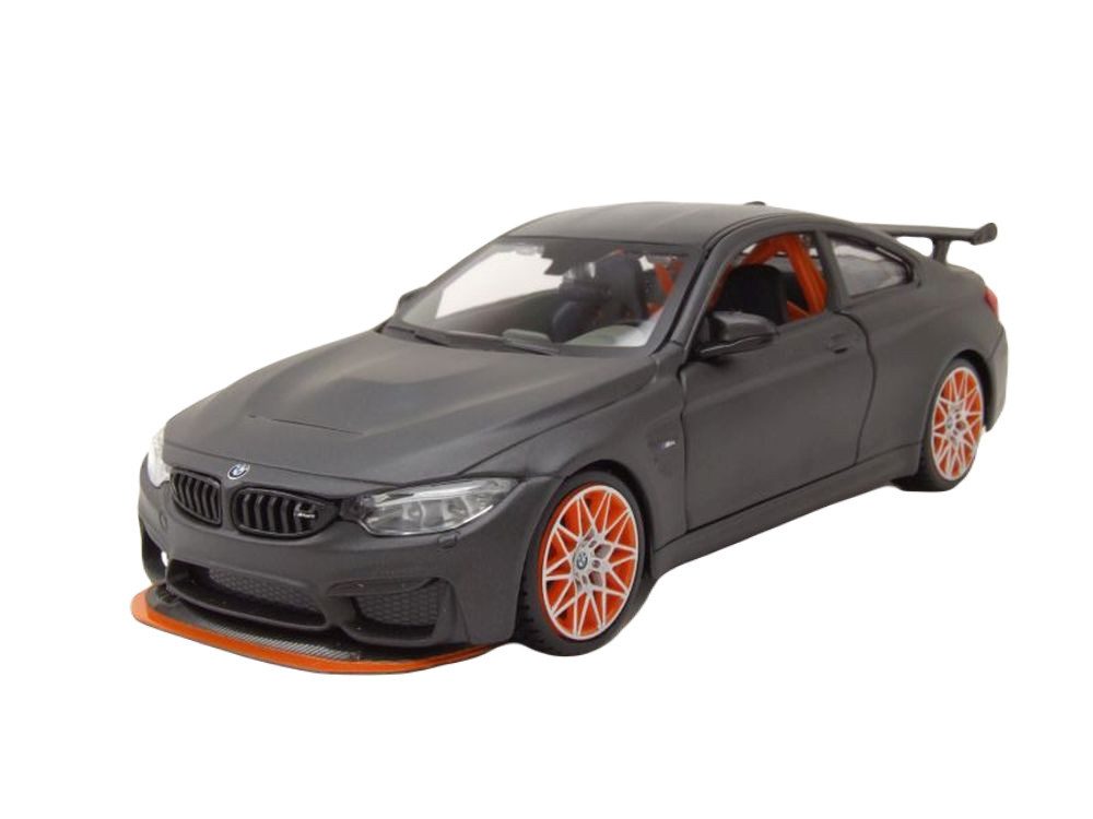 Maisto® Modellauto BMW M4 GTS matt grau metallic, Maßstab 1:24