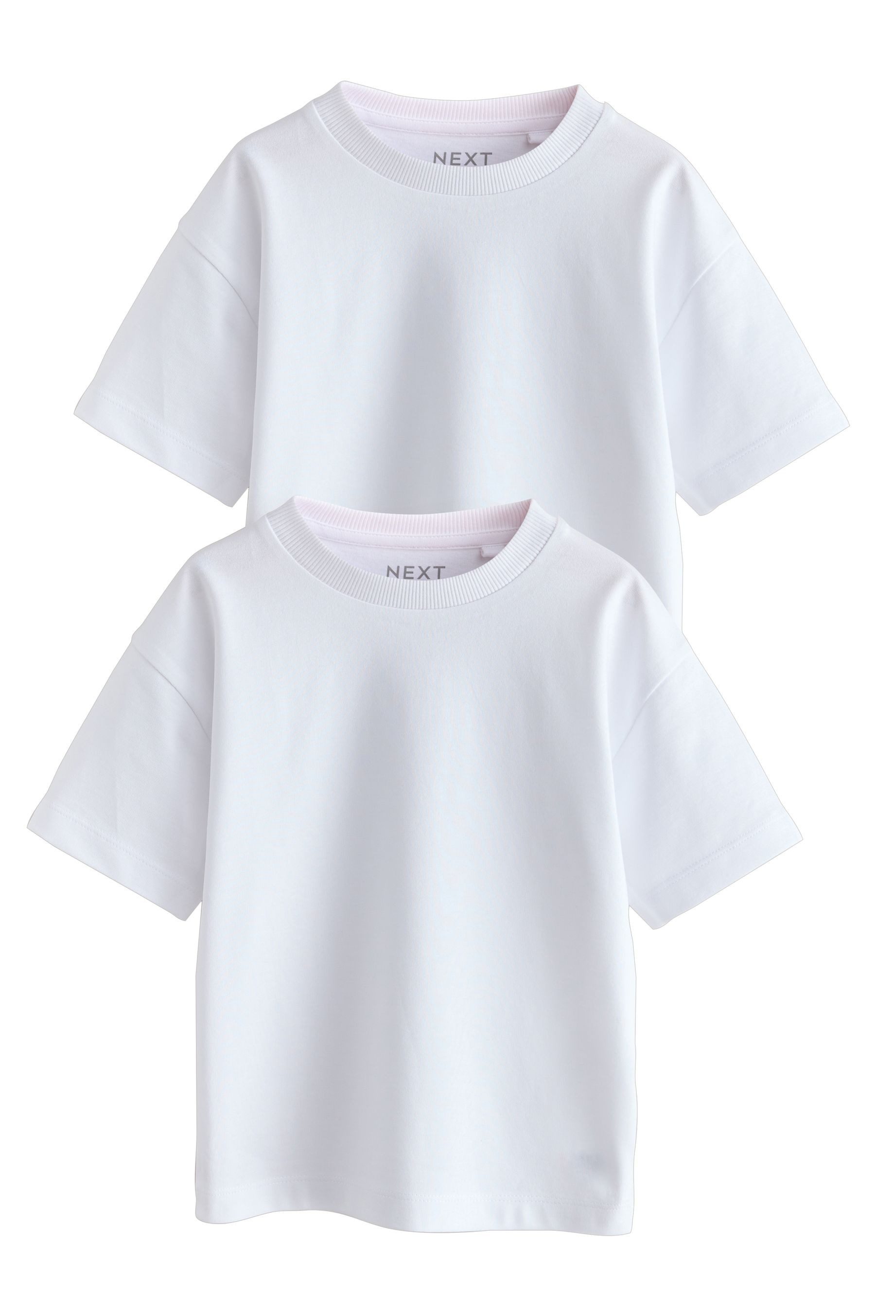 T-Shirt Kurzärmelige T-Shirts, 2er-Pack, uni