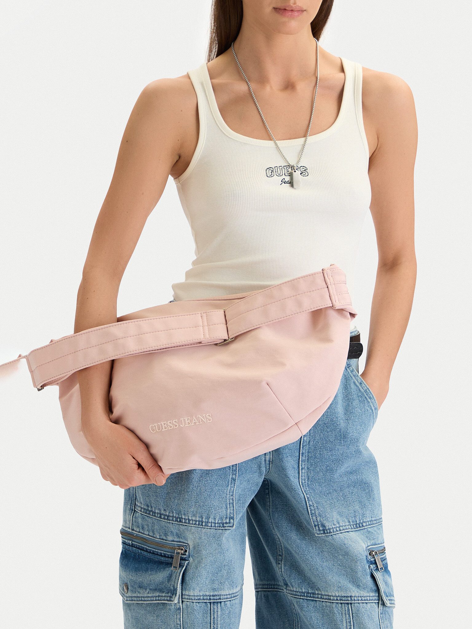 GUESS JEANS Handtasche Guess Jeans Damenhandtasche Pink GUESS JEANS-CWBEO-GUESS-M-002-09 pink