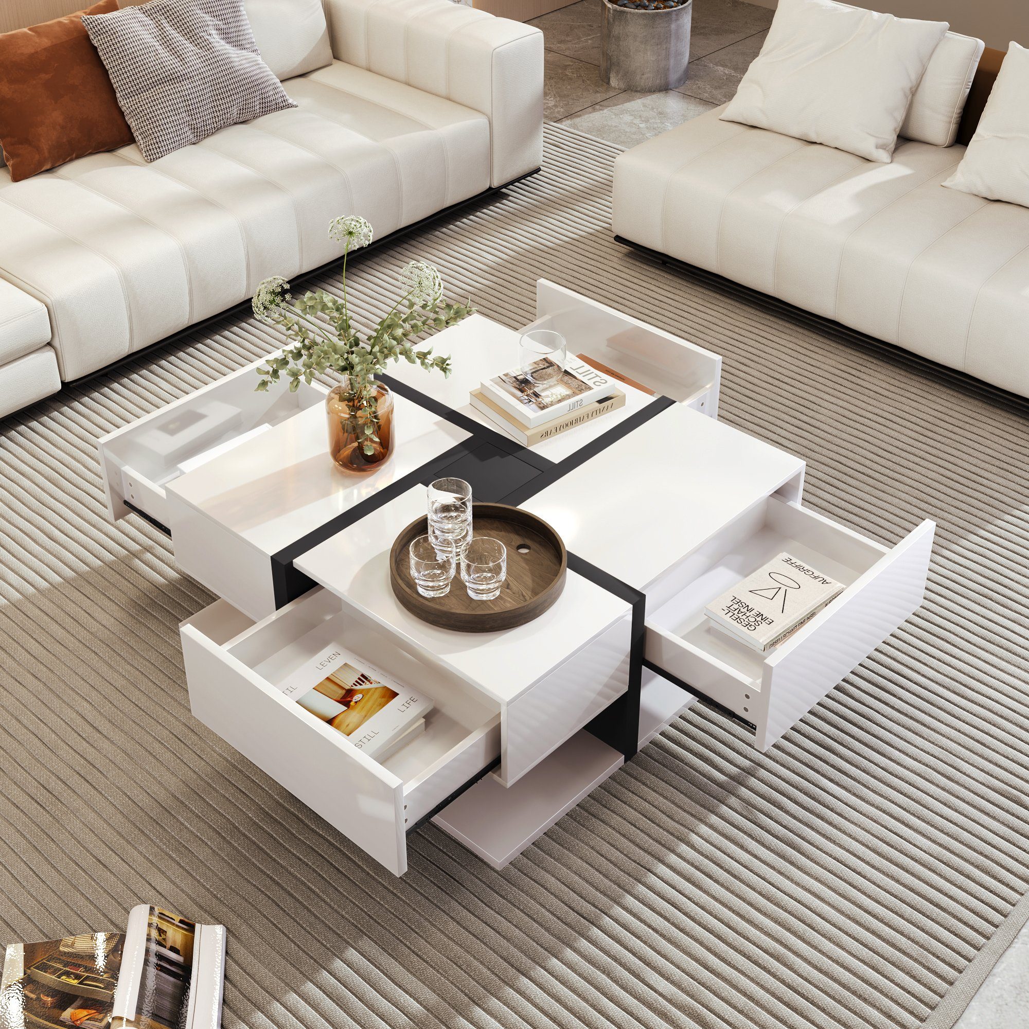 HAUSS SPOLE Couchtisch Couchtisch Holztisch Moderner günstig online kaufen