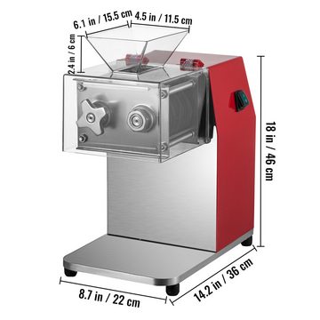 VEVOR Elektromesser 850 W Fleischschneidemaschine 250 kg/St. Klingengröße 90 x 90 mm