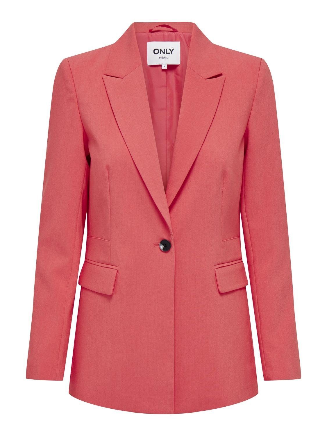 ONLY Blazer ONLRAVEN Life – Giacca Slim Fit Fitted Con Risvolto, Tessuto Misto Riciclato, Taglio Normale