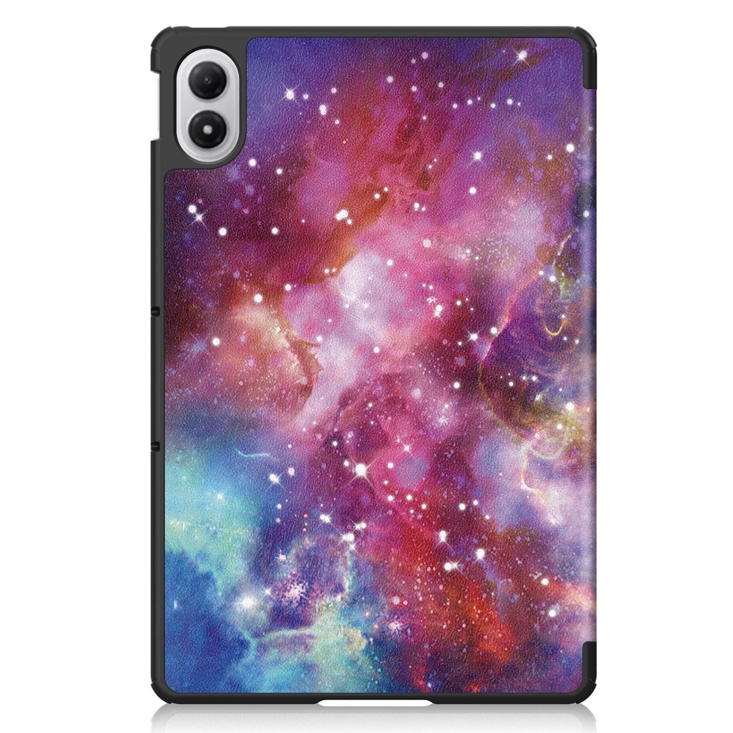 Wigento Tablet-Hülle Für Xiaomi Redmi Pad 2 Pro 12.1" 3folt Wake UP Smart Hülle Milchstraße, Milchstraße Design, 3-Fold Standfunktion